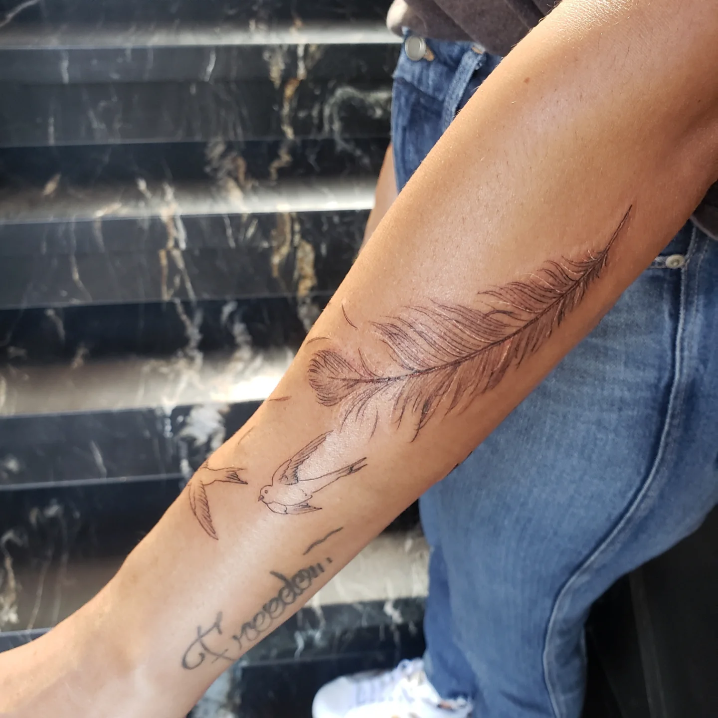 Tattoo by @oriotat2 — black_and_grey