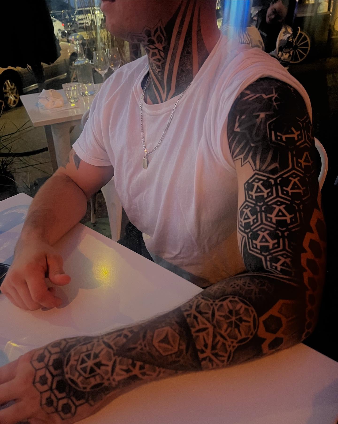 Tattoo by @frankendots — geometric
