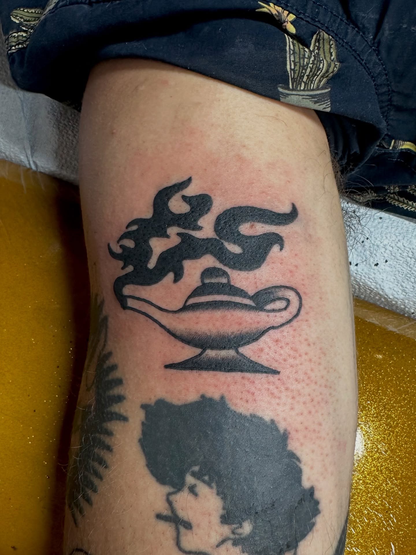 Tattoo by @secretsafetattoo — black_and_grey