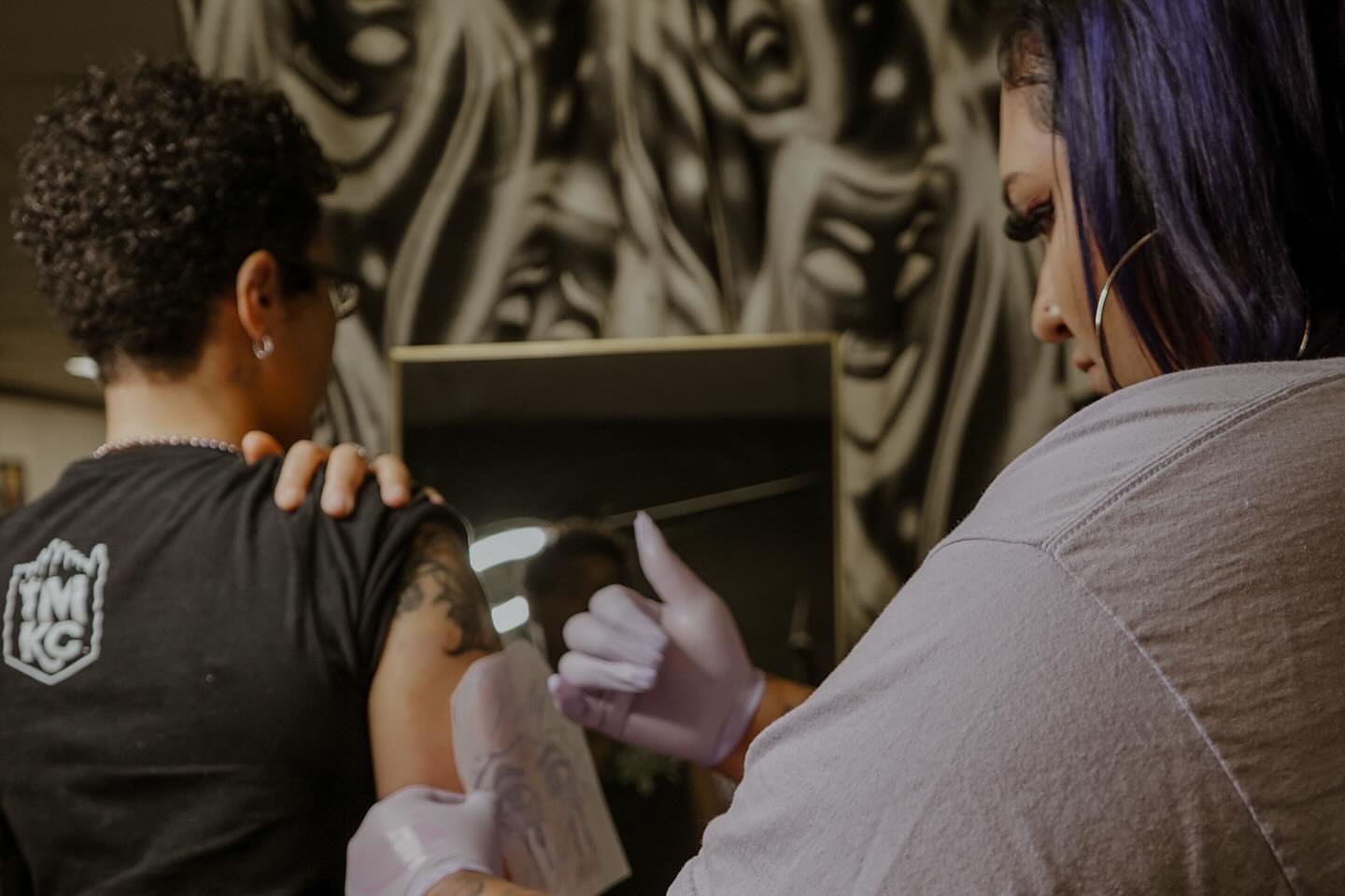 Shoulder tattoo American traditional tattoo on the shoulder by Victoria Mendez