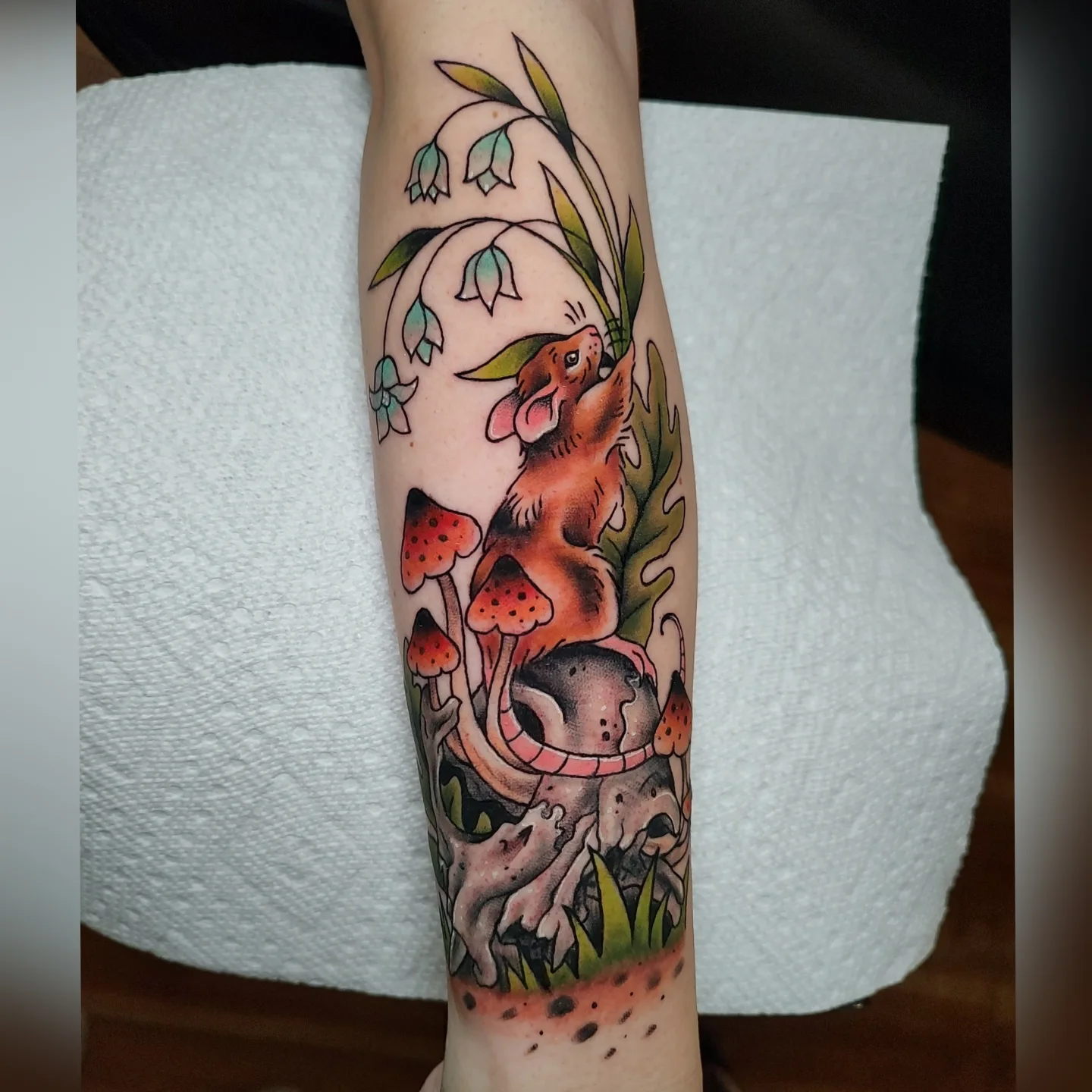 Tattoo by @hopelesstattoos — american_traditional, dotwork