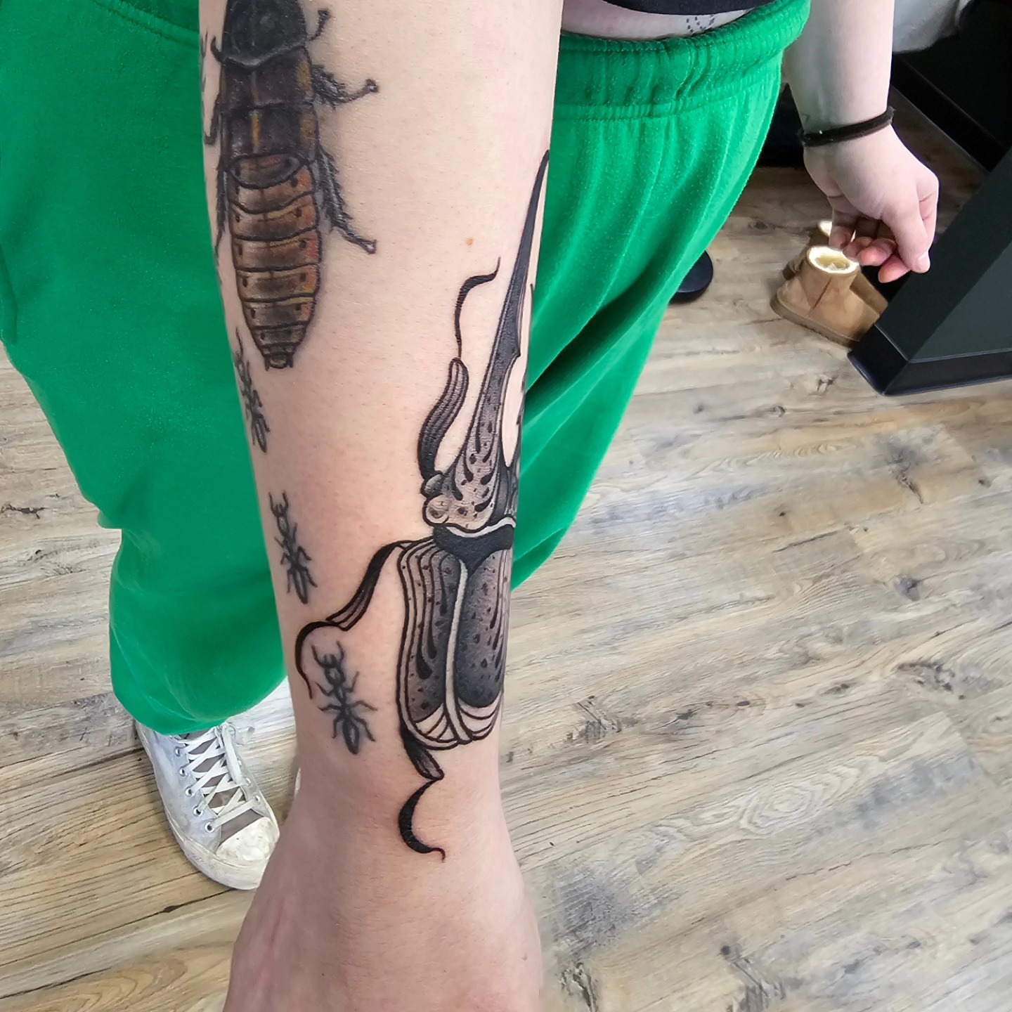 Tattoo by @indeedilly — black_and_grey