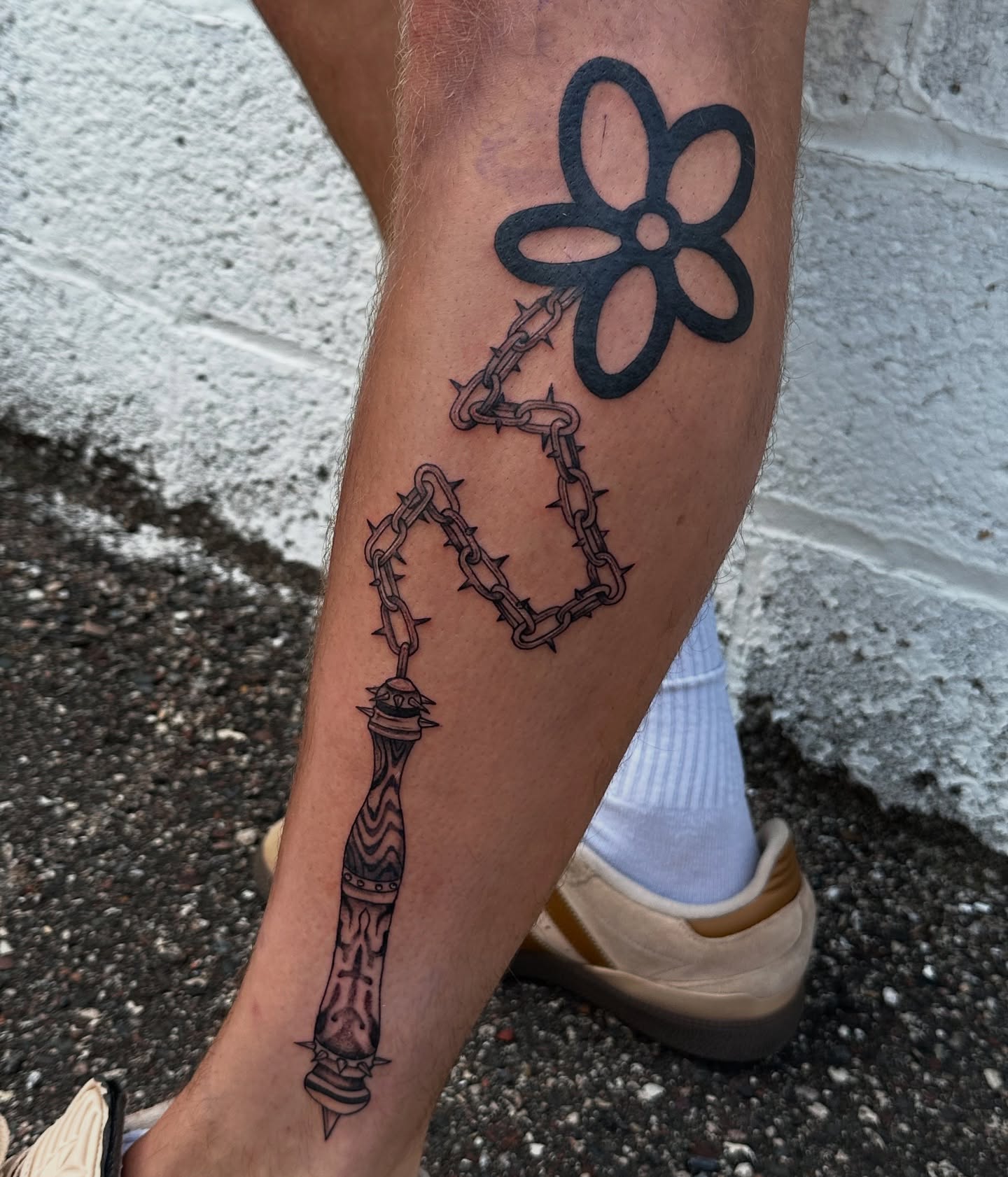 Tattoo by @fathertats โ black_and_grey
