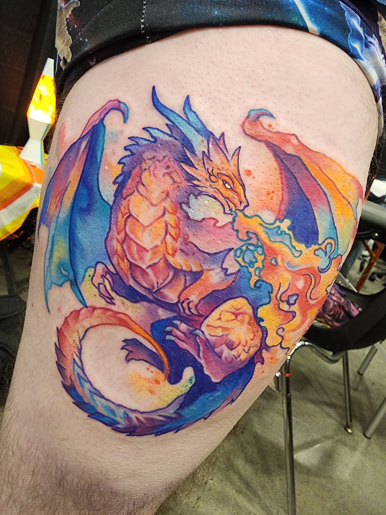 Tattoo by @tatts_by_tasha — watercolor