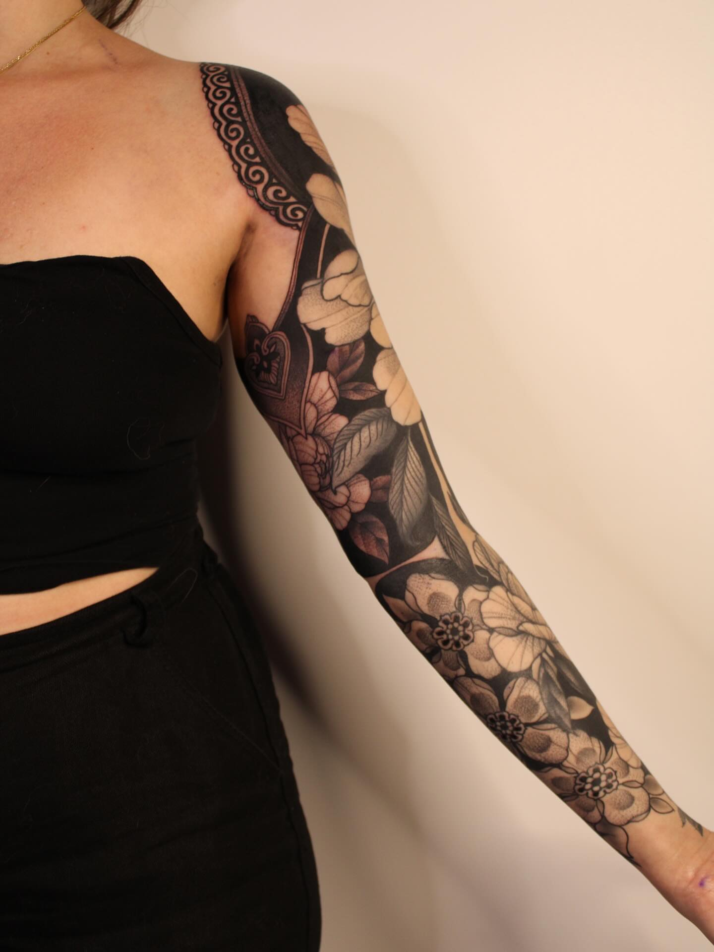 Tattoo by @attackofthe50footwoman — black_and_grey, realism
