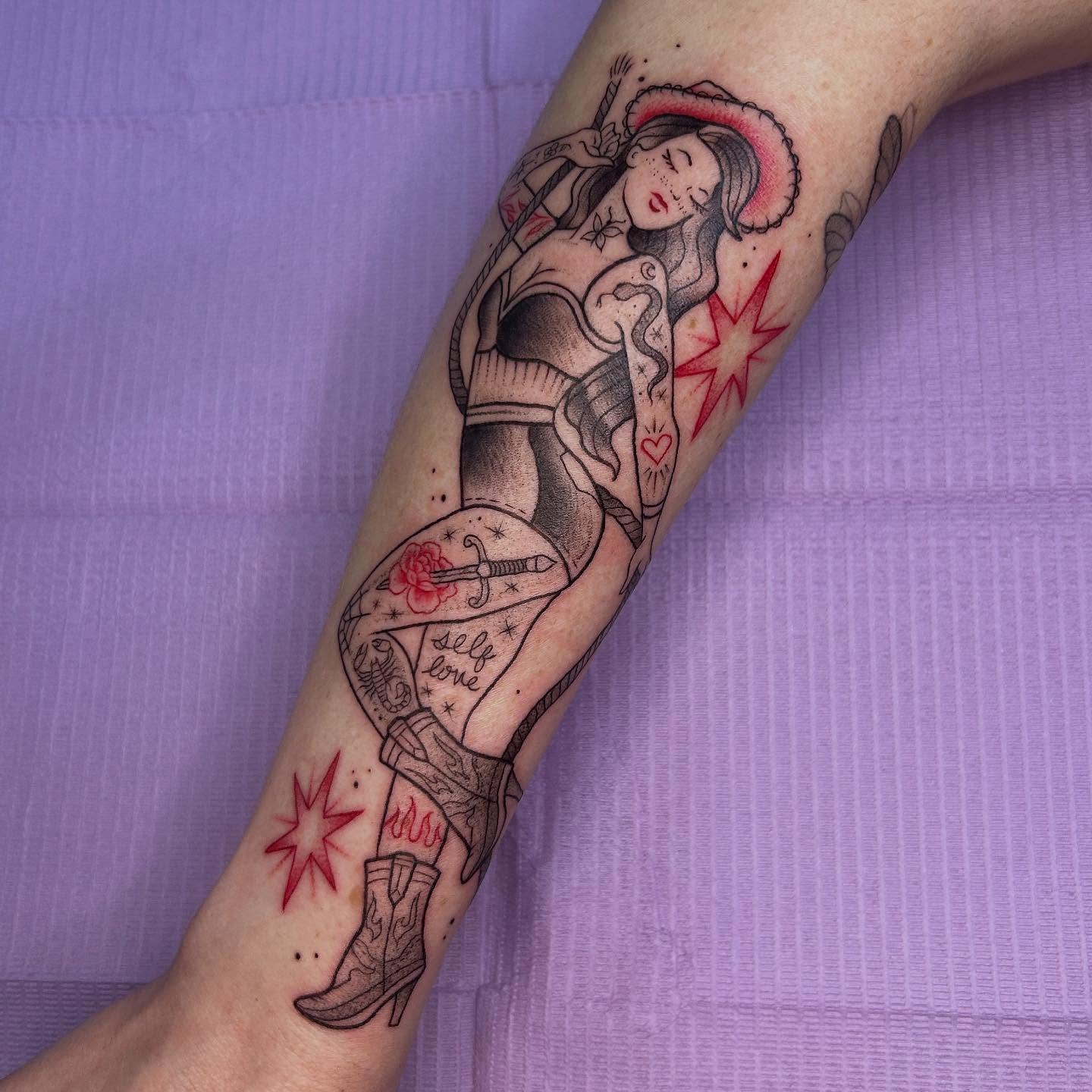 Tattoo by @sweetcarolinetattoo — american_traditional