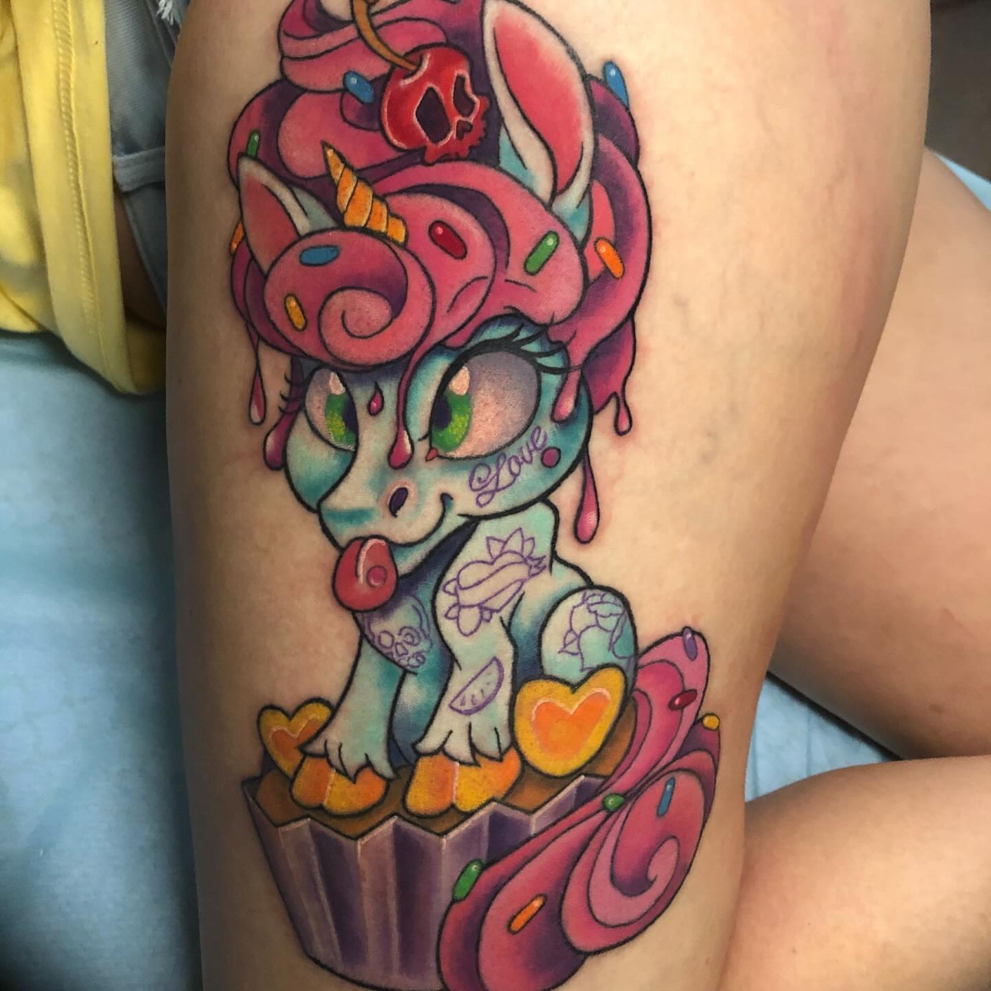 Tattoo by @krampusssytattoo — new_school, illustrative