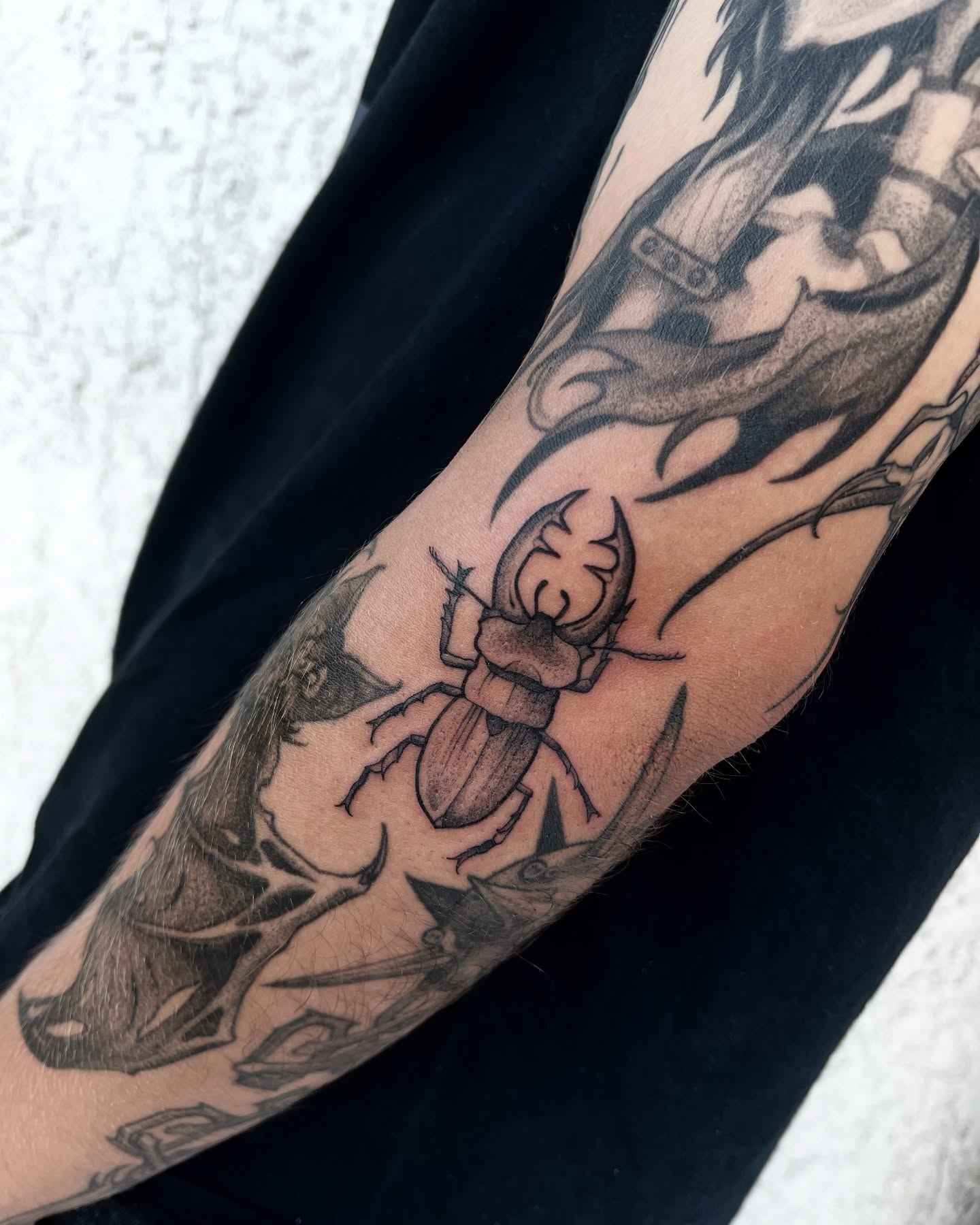 Tattoo by @lordovflies — black_and_grey