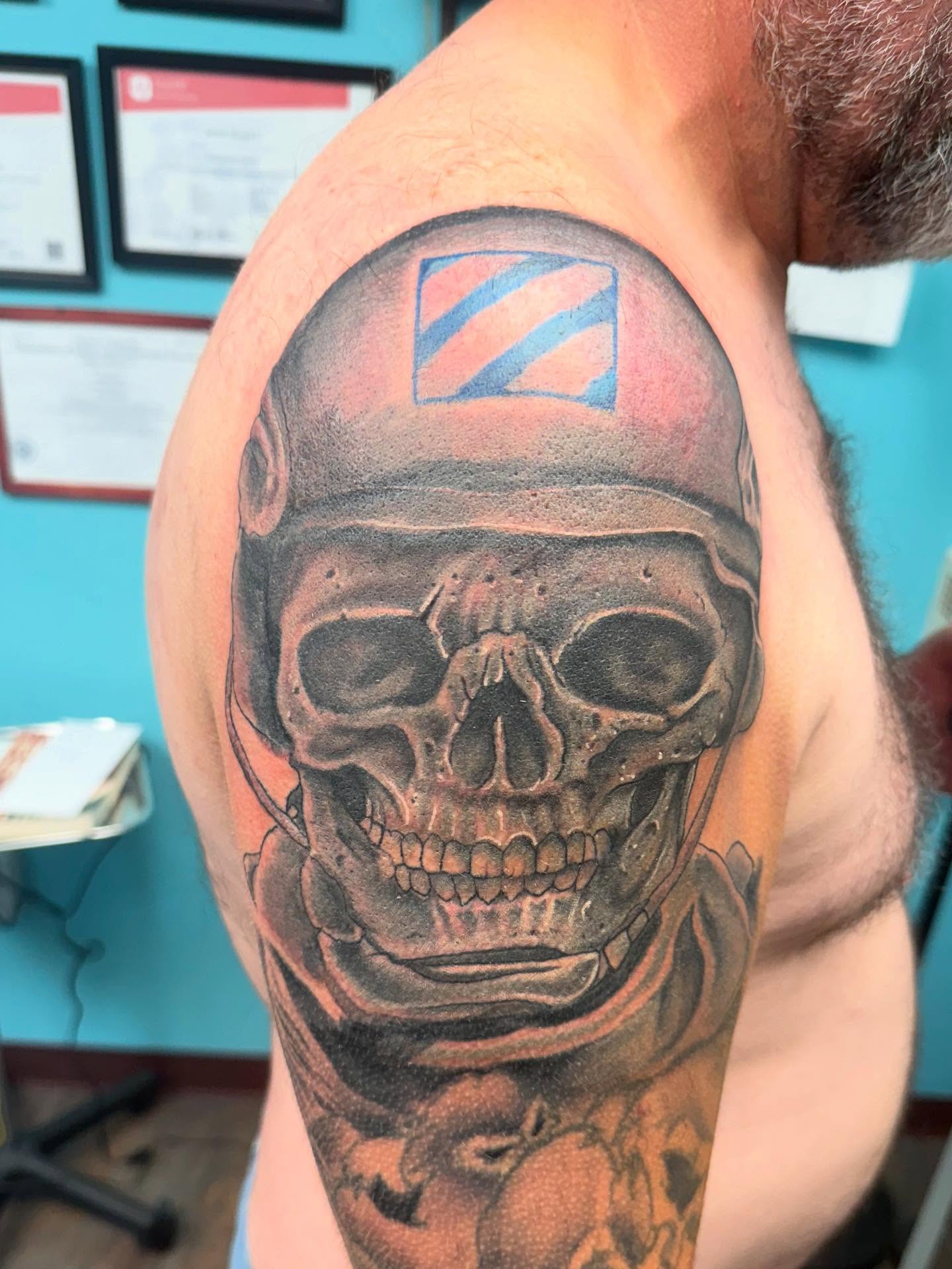 Tattoo by @jared.shugart.tattoos — realism, dark_realism