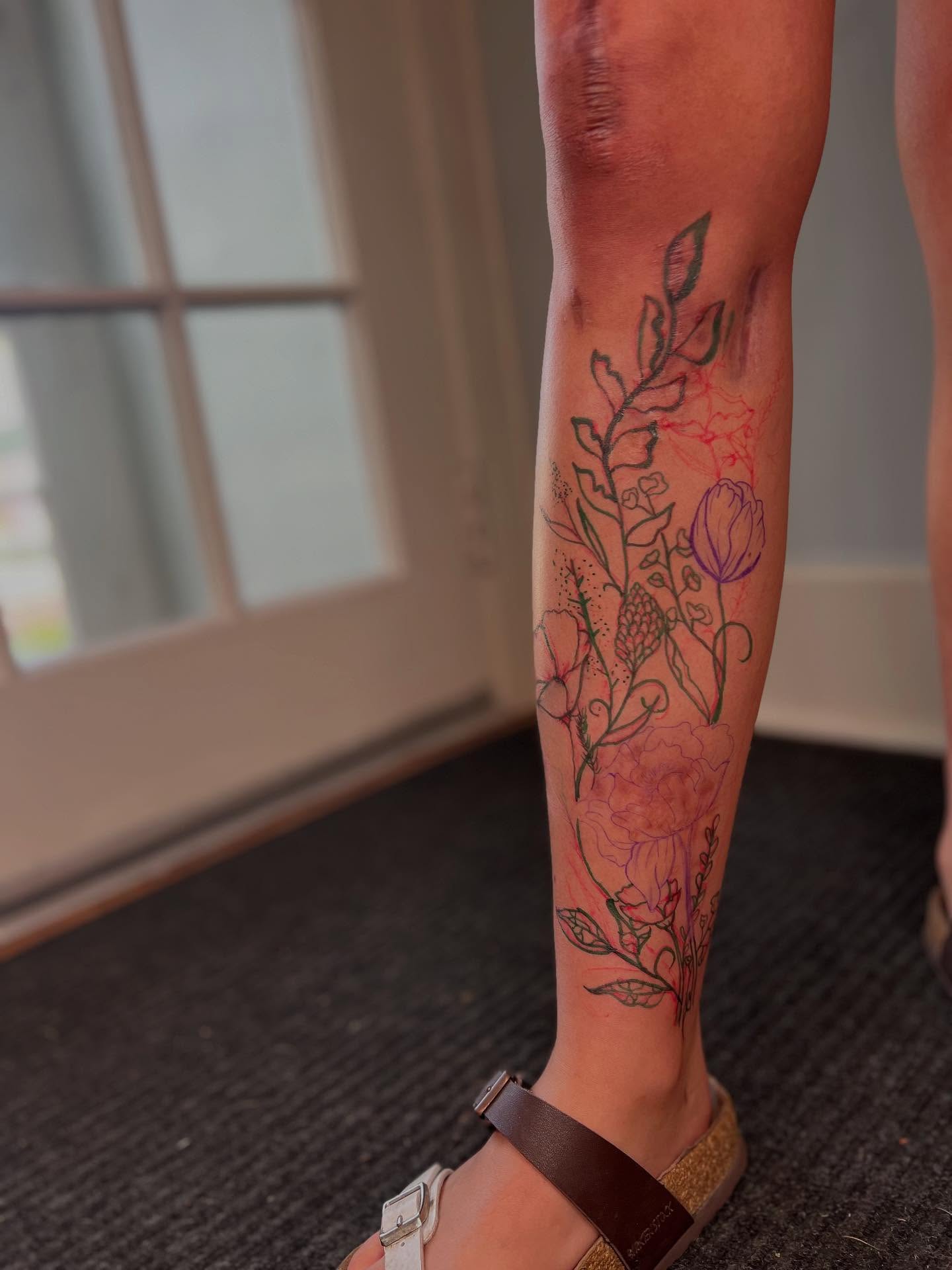 Tattoo by @laceyink_ — dotwork, ornamental