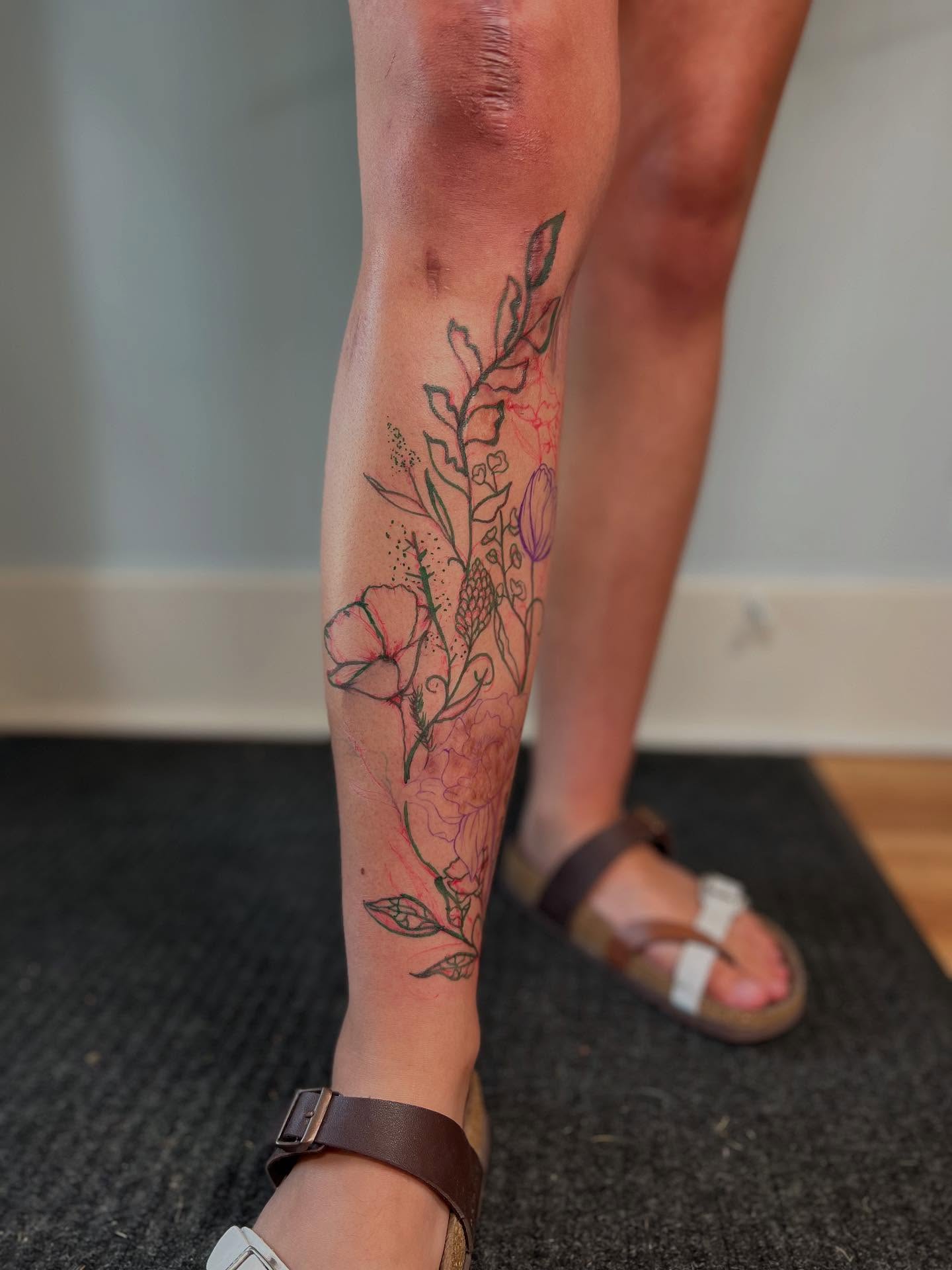 Tattoo by @laceyink_ — watercolor