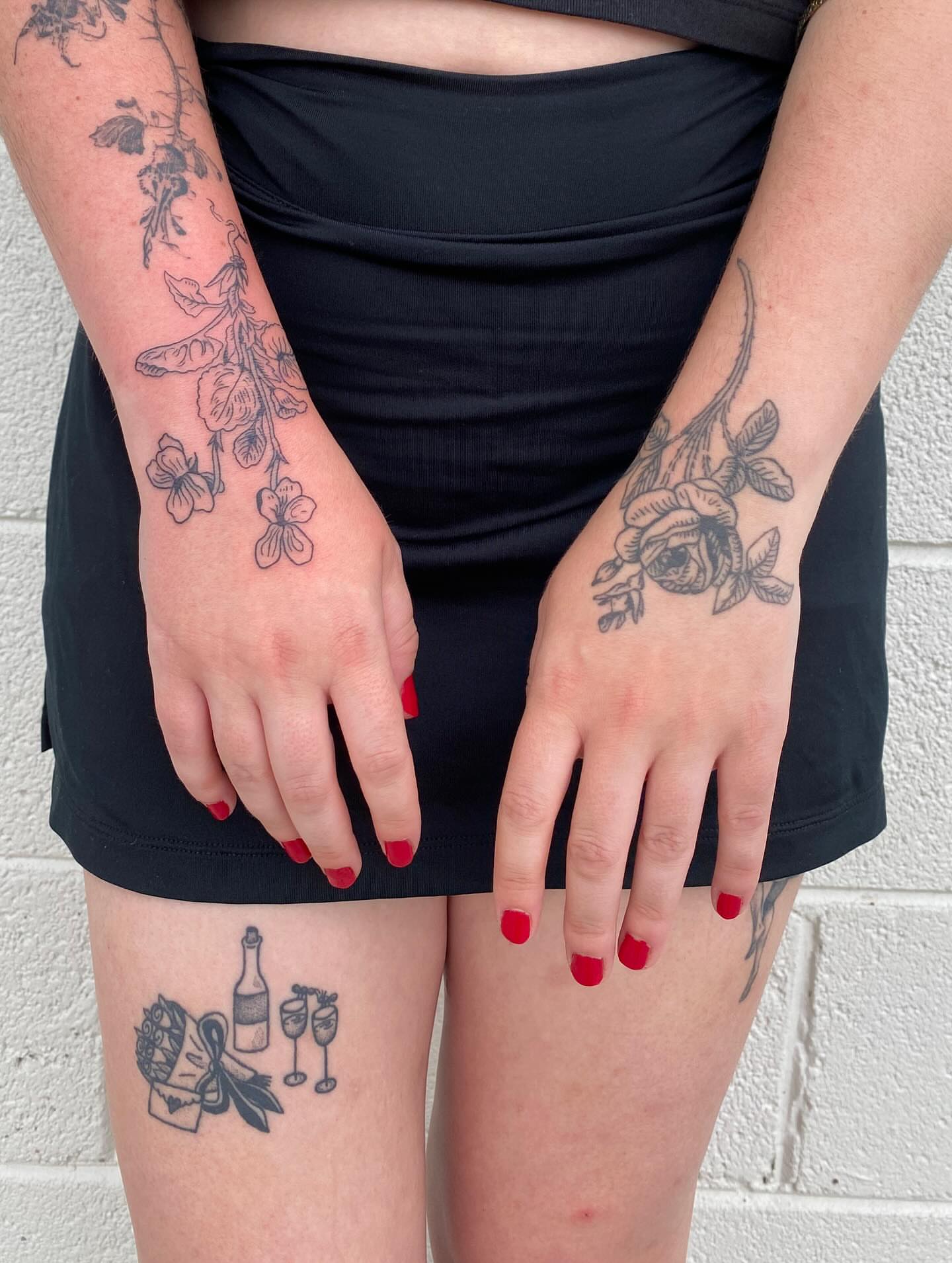 Tattoo by @oliviatawzertattoo — black_and_grey