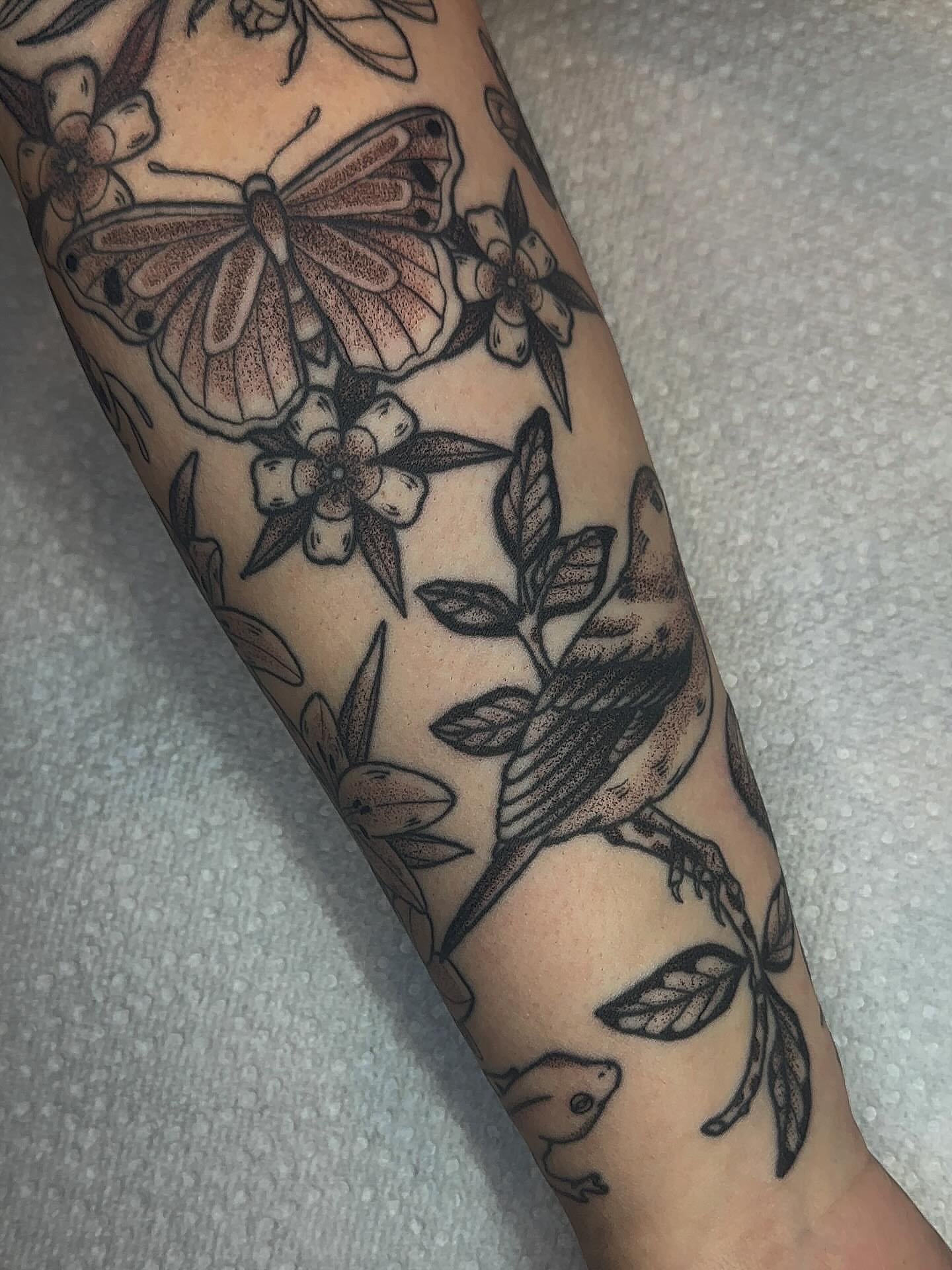 Tattoo by @savannahleetattoos — american_traditional, black_and_grey