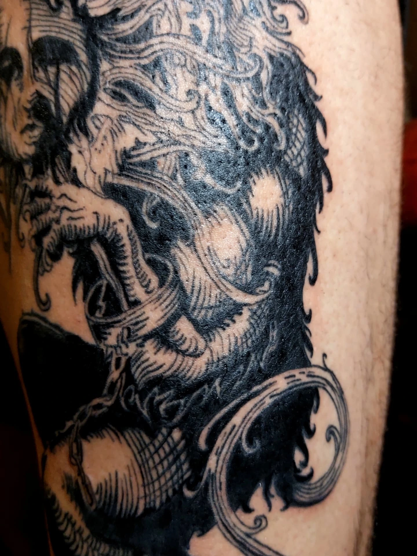 Tattoo by @dazorath — black_and_grey