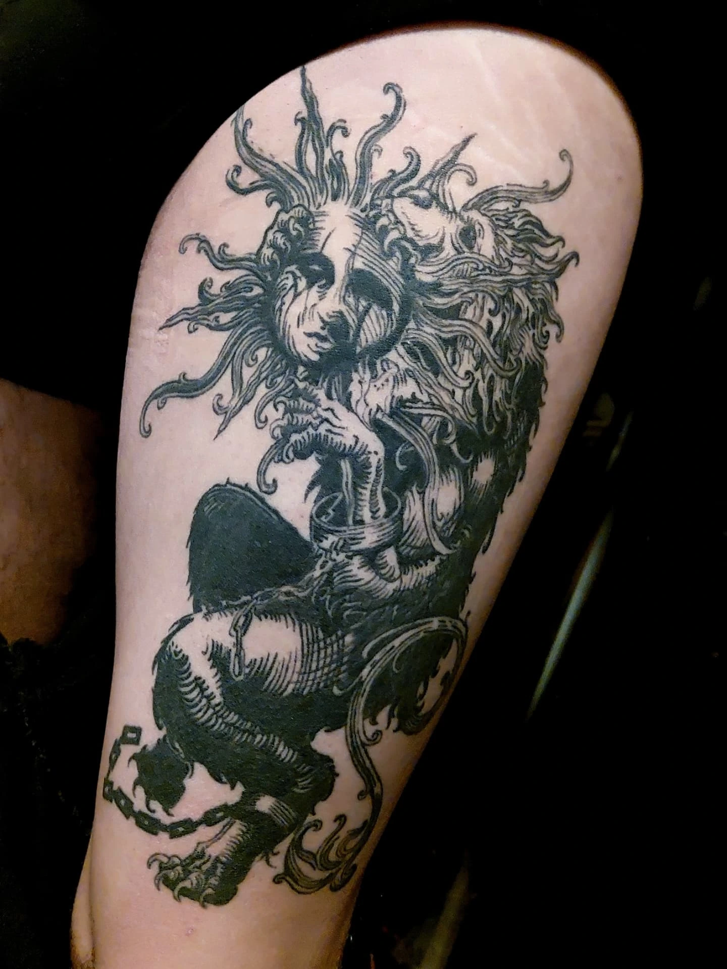 Tattoo by @dazorath — black_and_grey, realism