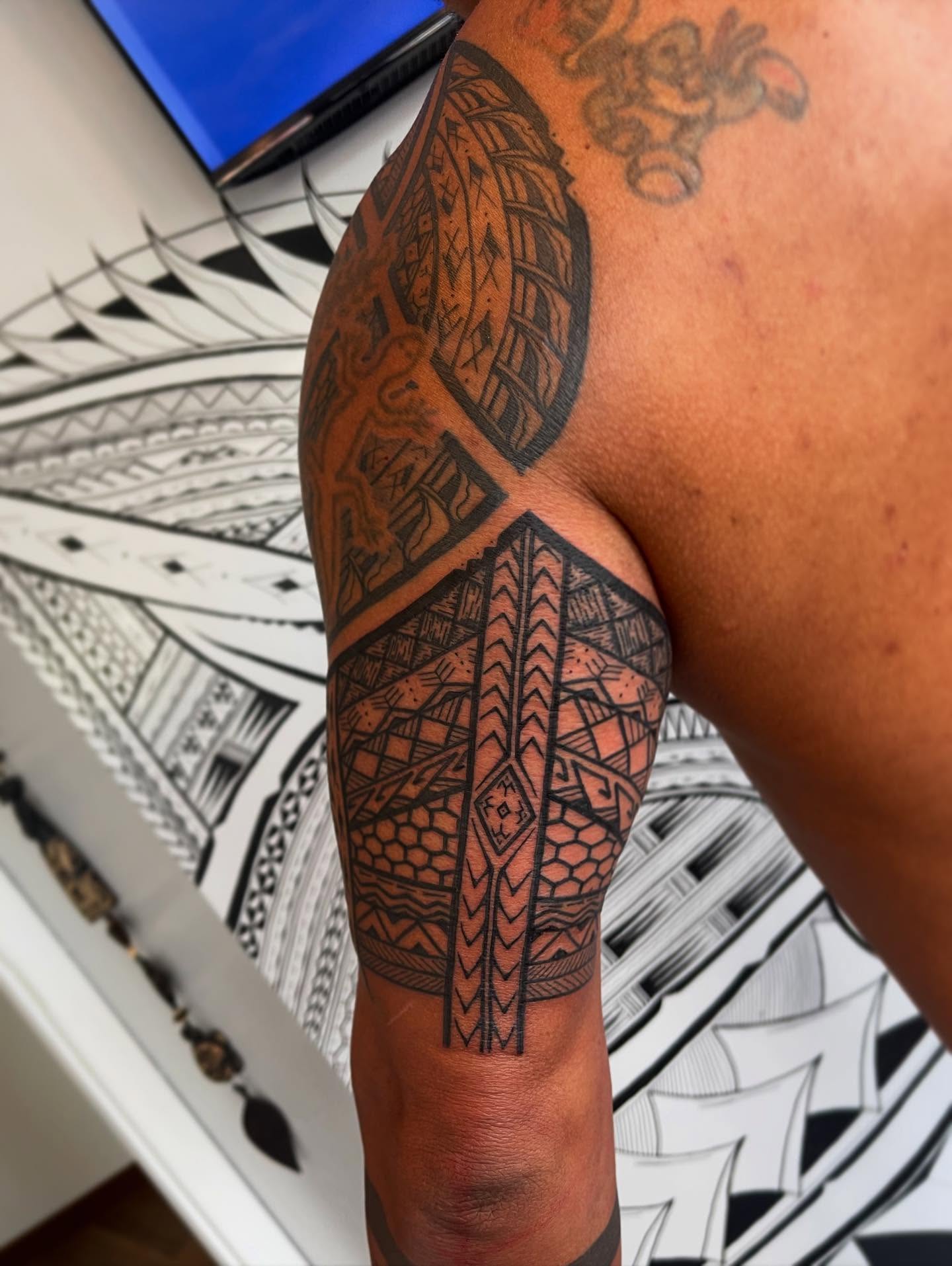 Tattoo by @barrysan — tribal, geometric