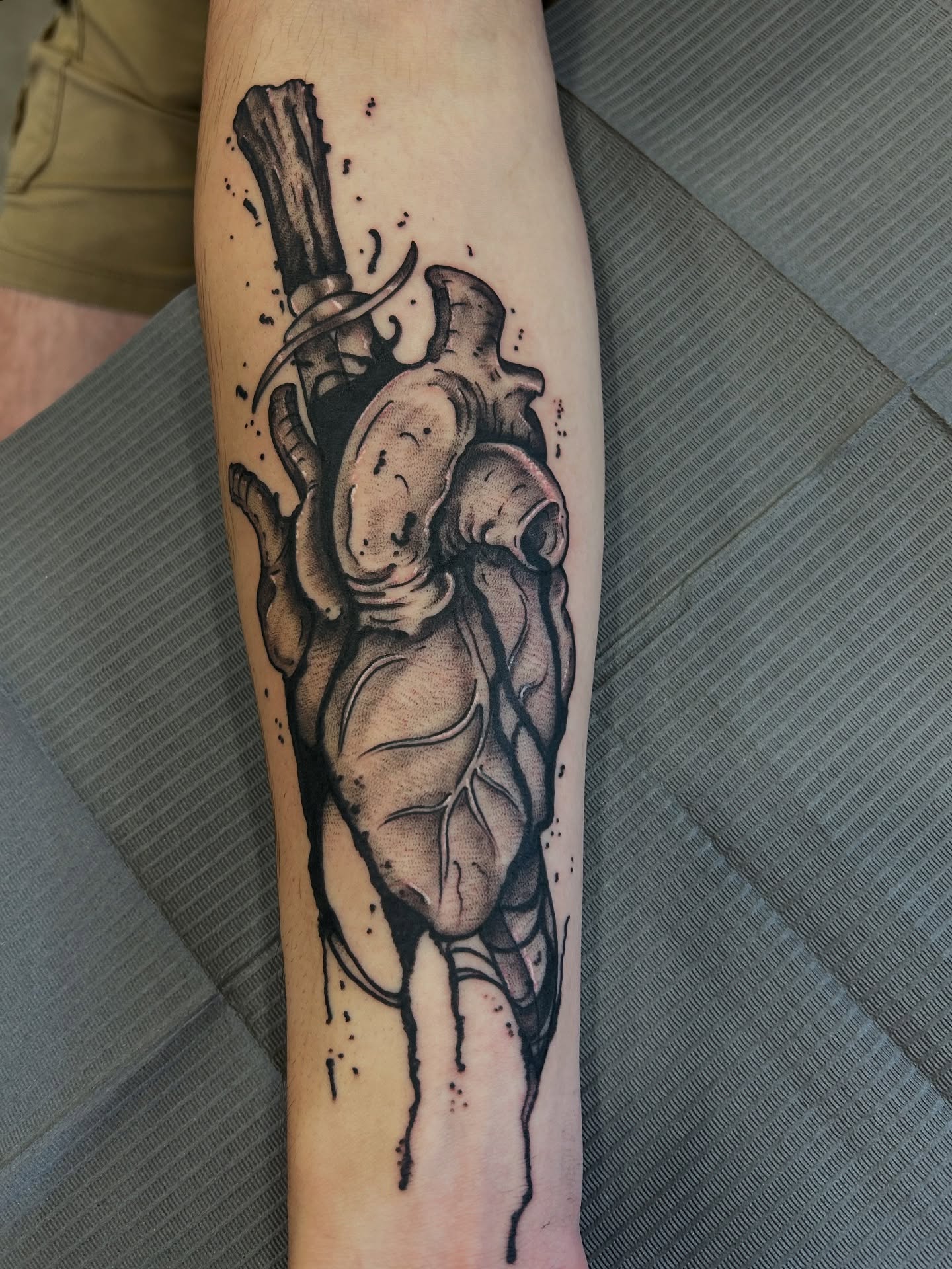 Tattoo by @karlb_tattoo — black_and_grey, realism