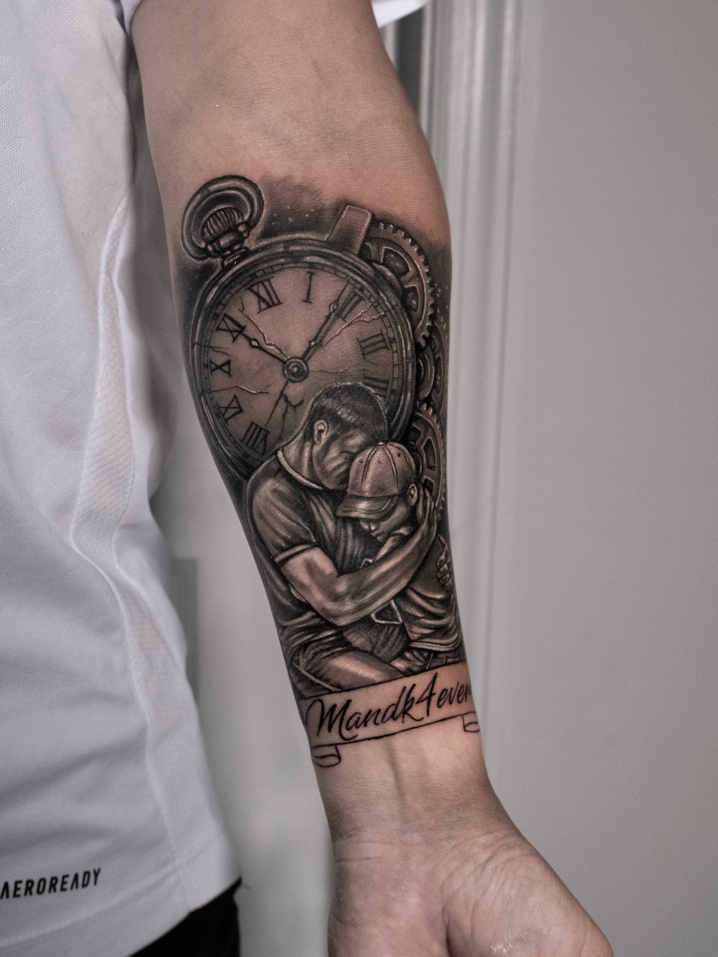 Tattoo by @eriktats13 — realism, black_and_grey