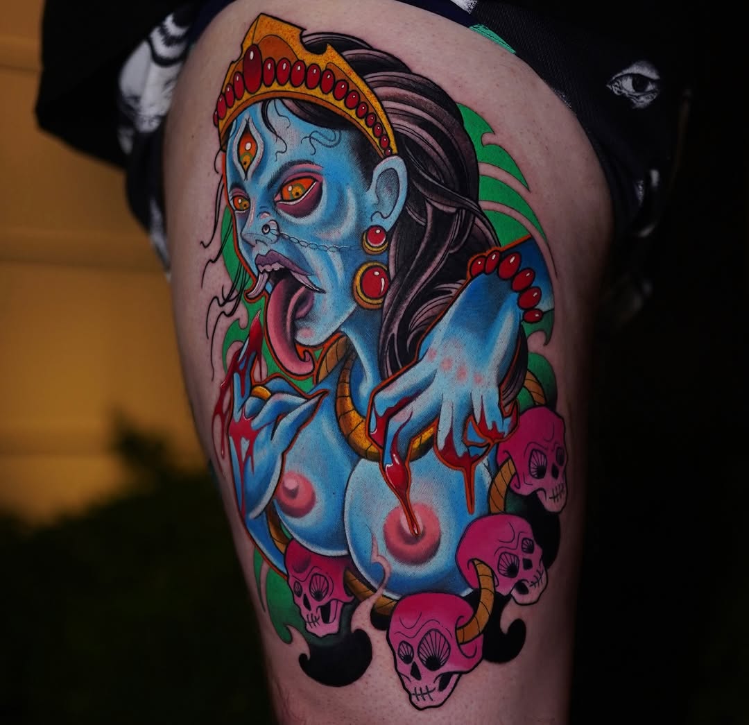 Tattoo by @inkandabide — neo_traditional, trash_polka