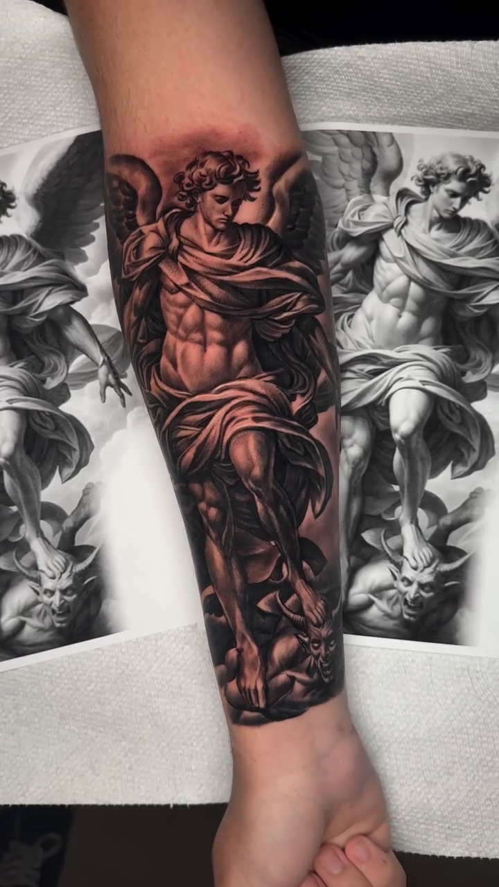 Tattoo by @nickcordovatattoos — realism, black_and_grey