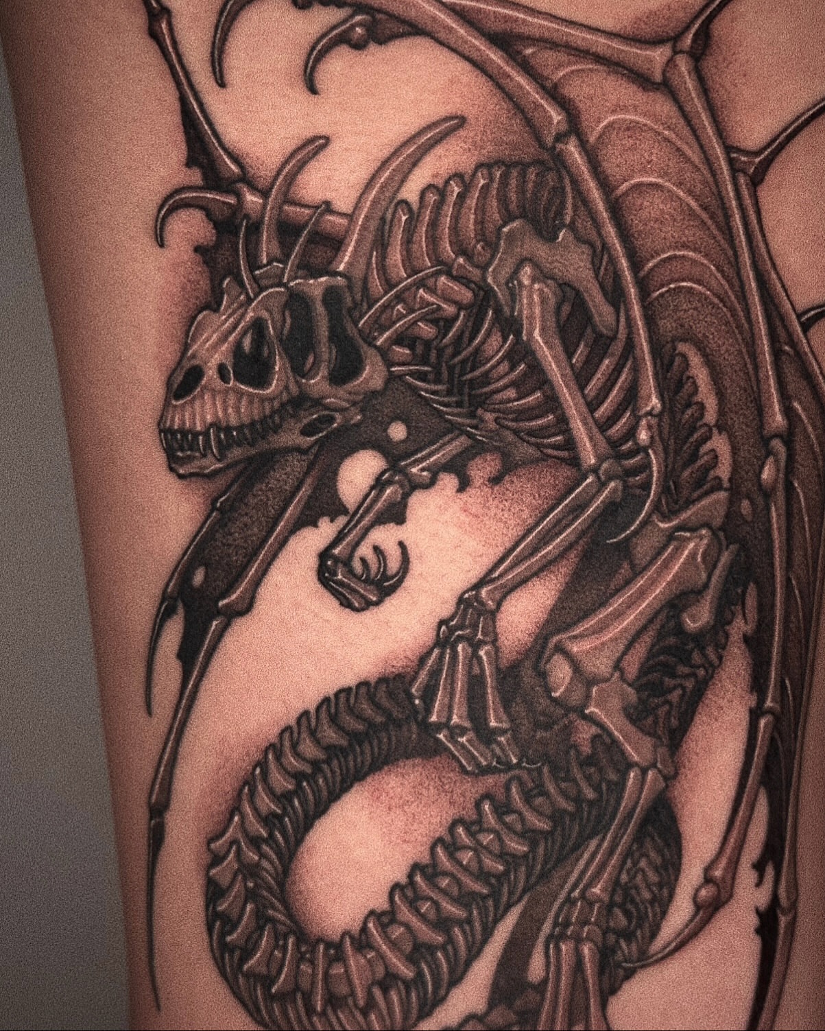 Tattoo by @wonsoong_blk — black_and_grey, realism