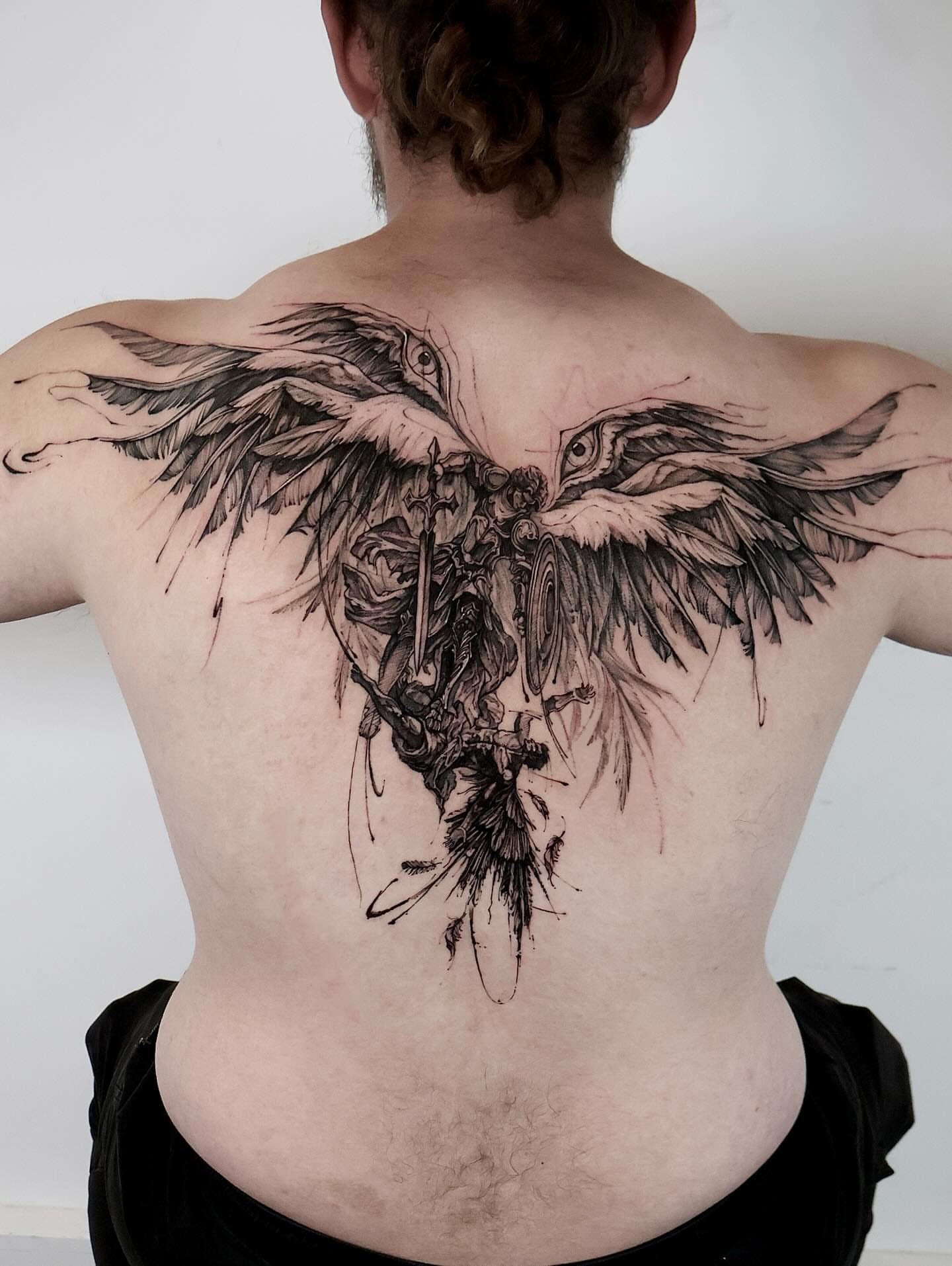 Tattoo by @tadi_tattoo — black_and_grey, dark_realism