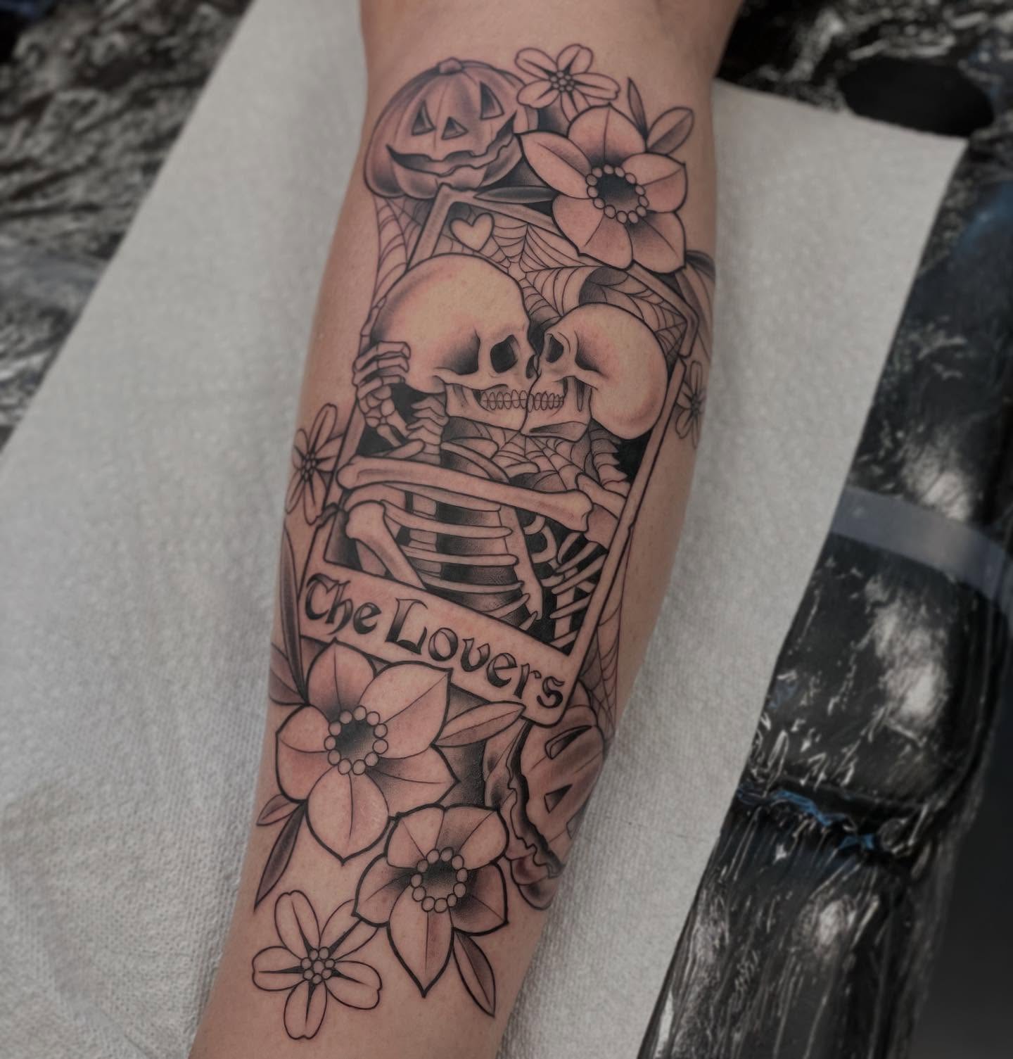 Tattoo by @duffyfortner โ black_and_grey