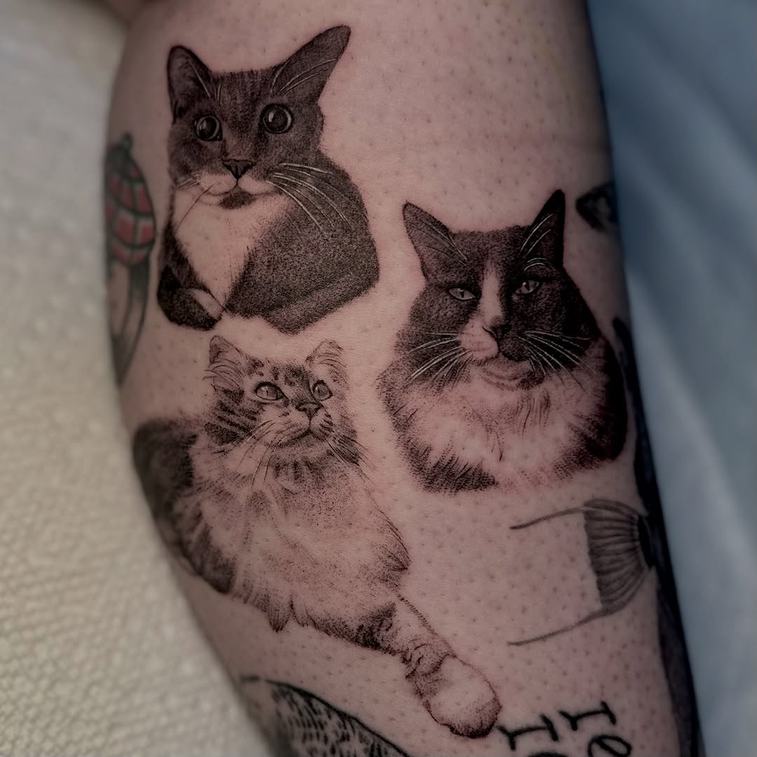 Tattoo by @ghost_art_tattoos — realism, dotwork