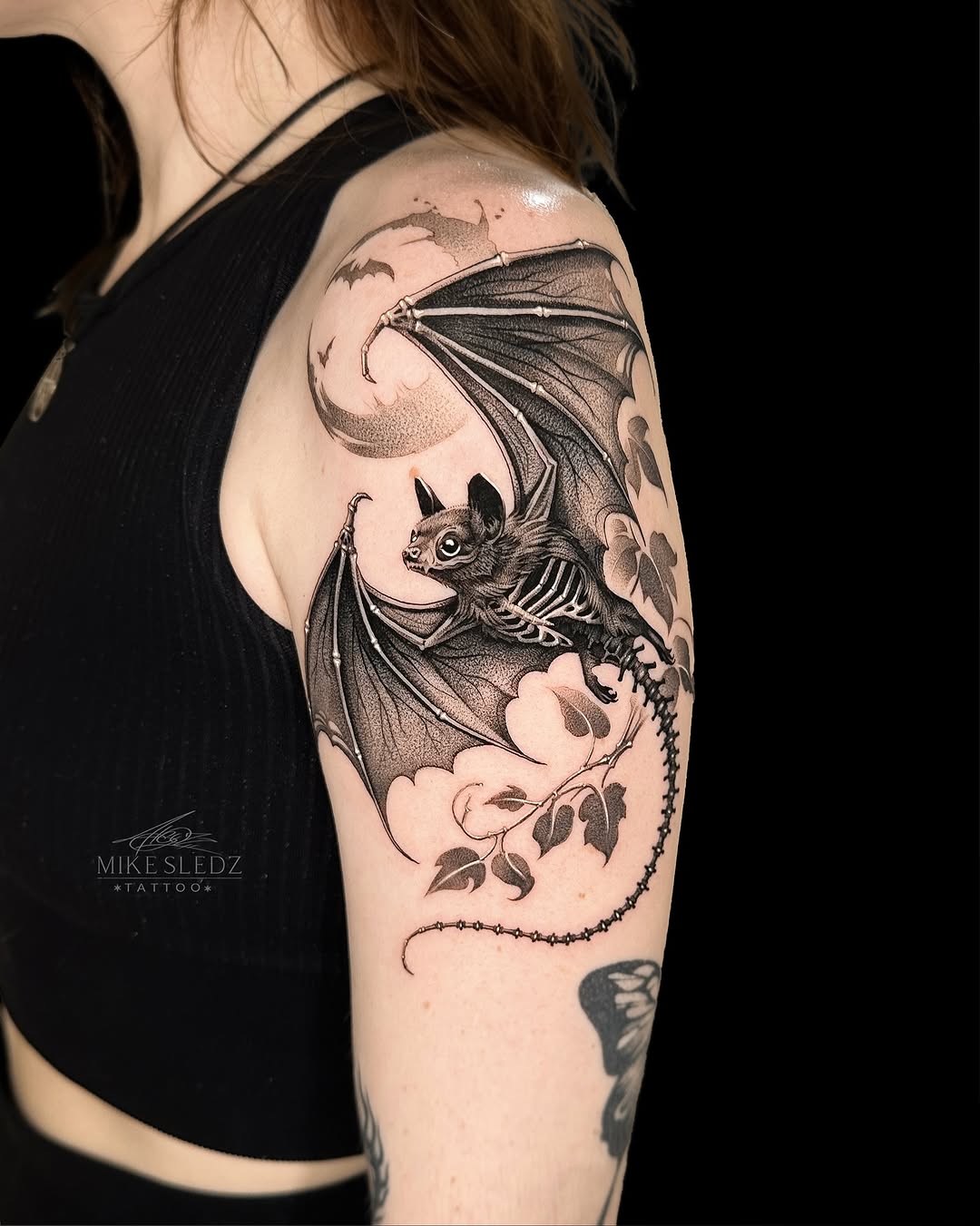 Tattoo by @mikesledz — realism, dotwork