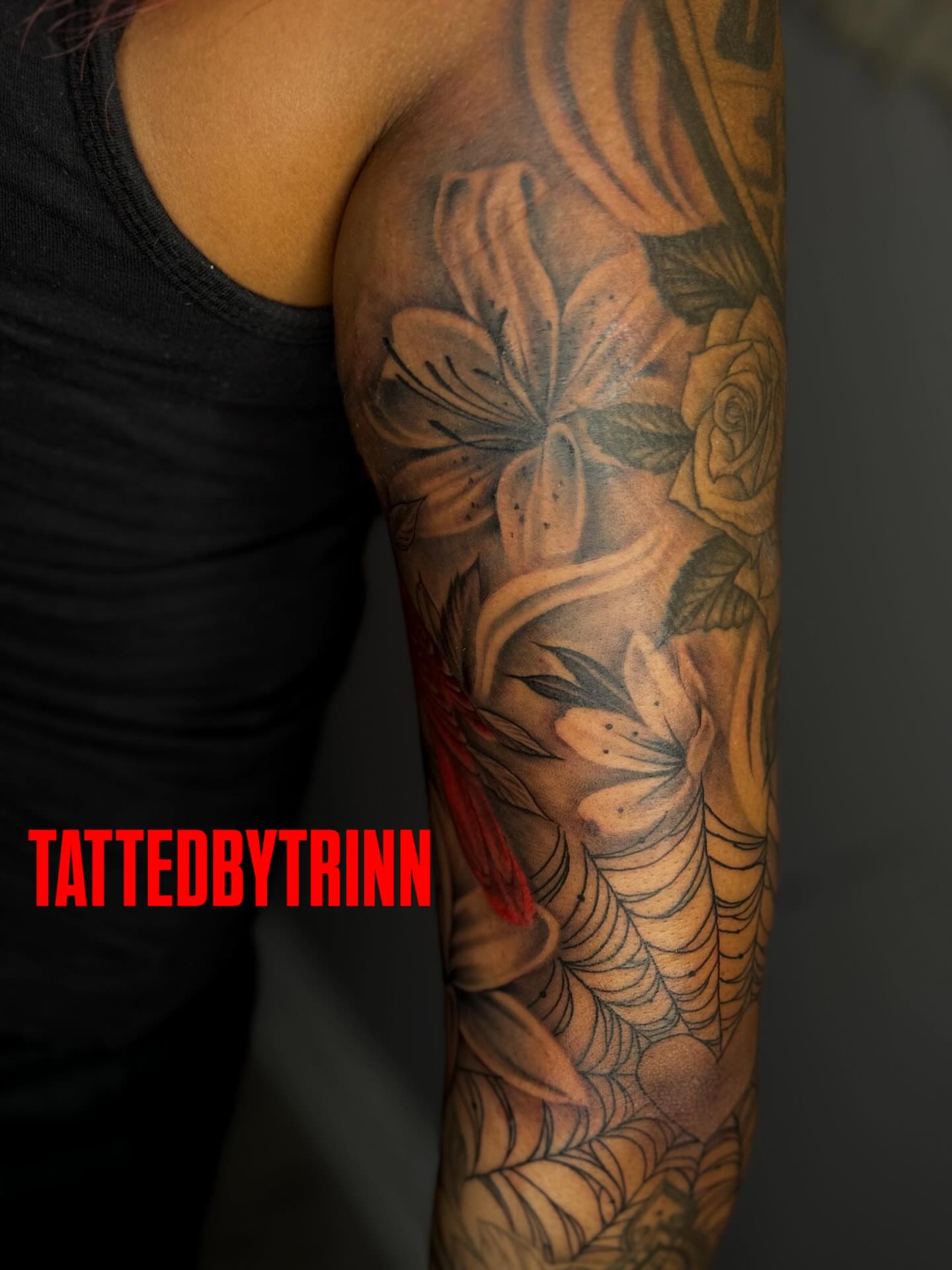 Tattoo by @tattedbytrinn — realism, black_and_grey