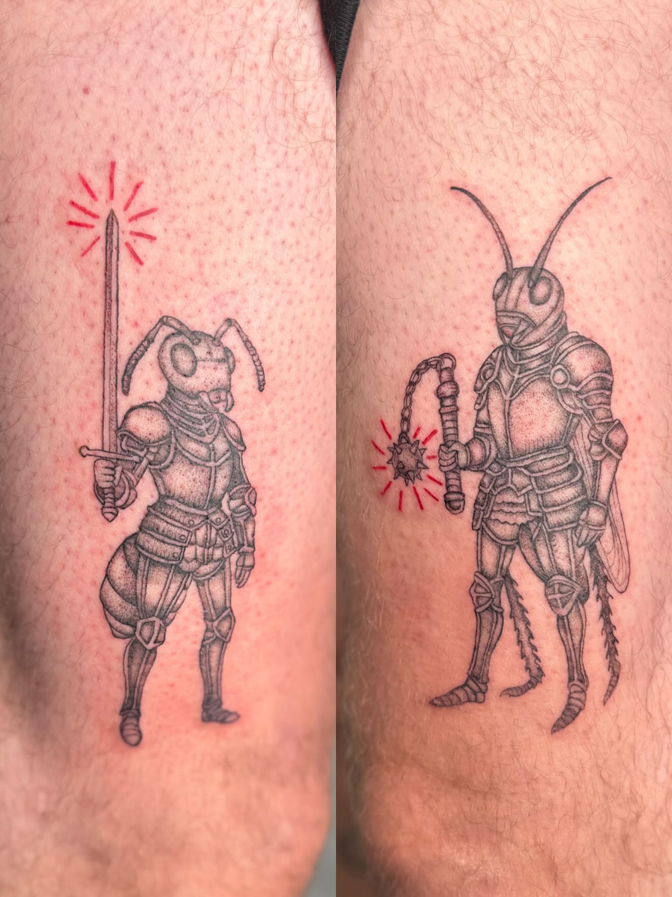 Tattoo by @promethearising — black_and_grey
