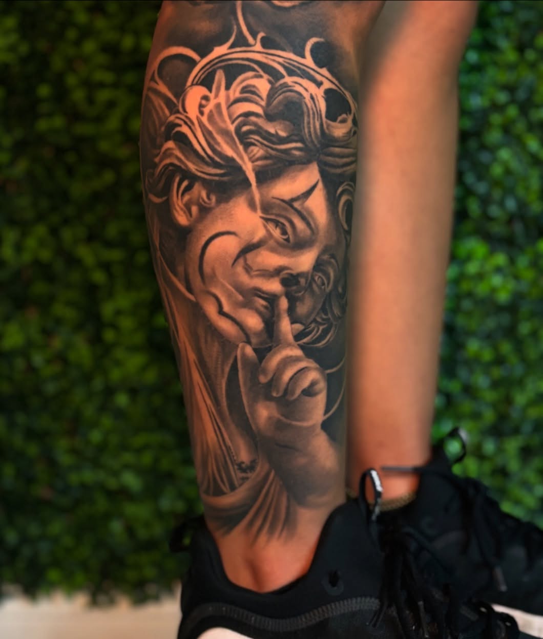 Tattoo by @jaydevito_tattoos — realism, black_and_grey