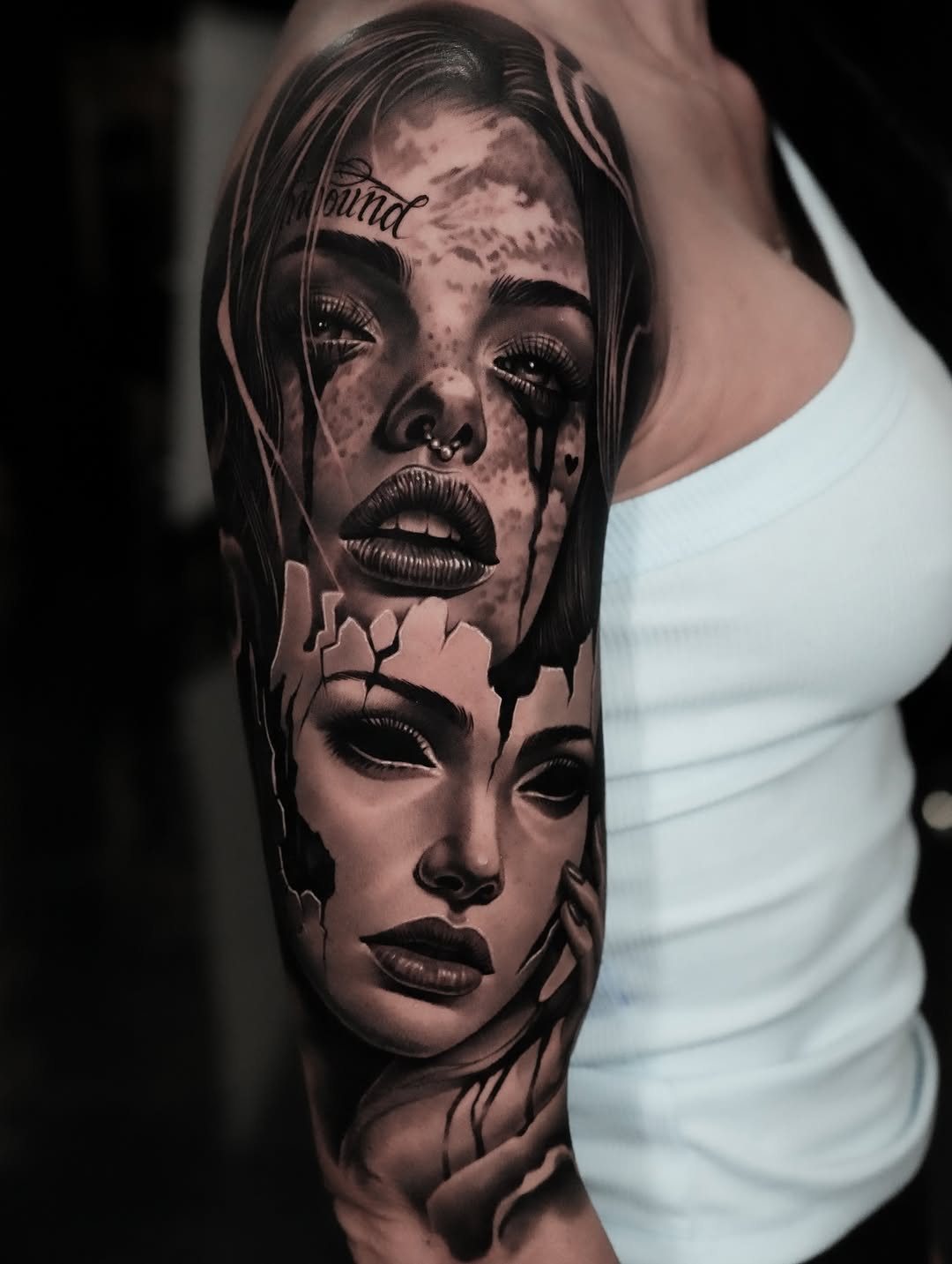 Tattoo by @hiramksas — black_and_grey, realism