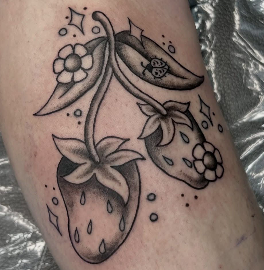 Tattoo by @chameleonart — black_and_grey