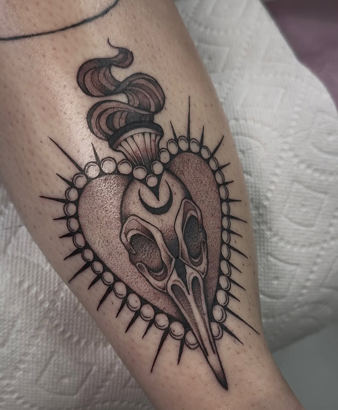 Tattoo by @driinked β black_and_grey, ornamental