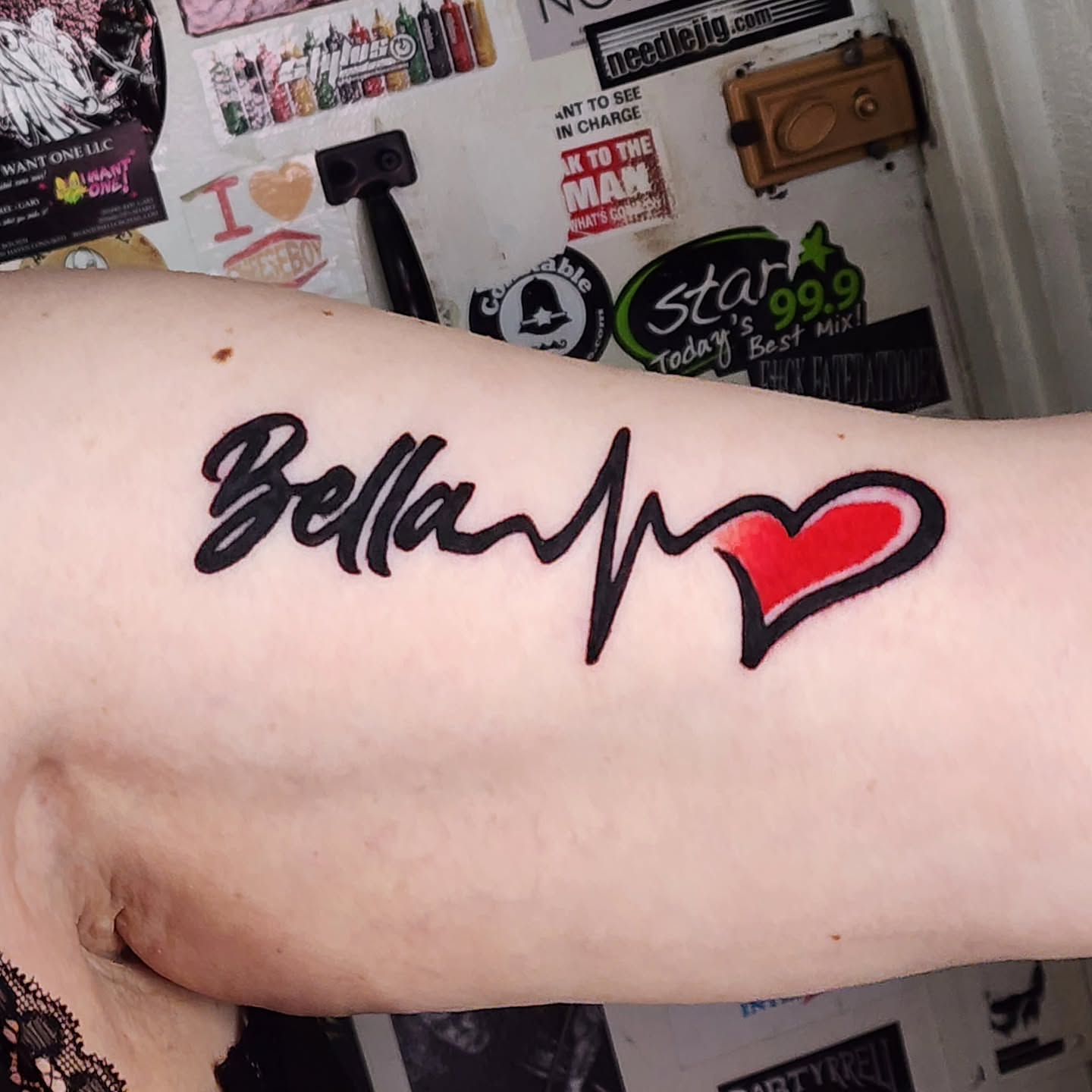 Tattoo by @sikkitattoo — lettering_script