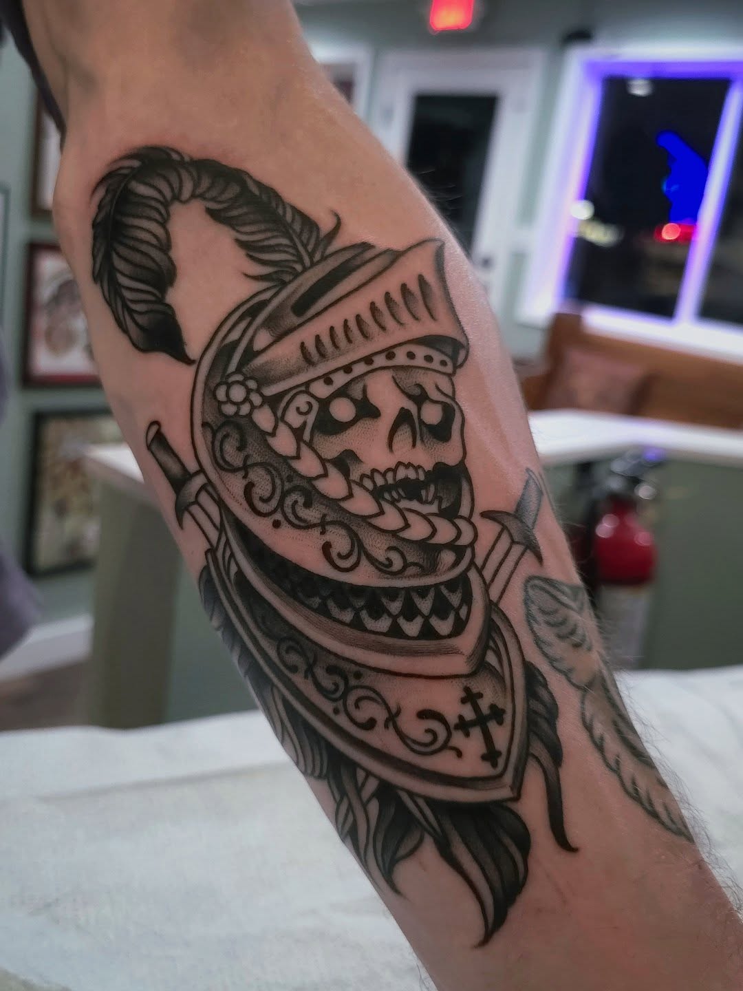 Tattoo by @jballardtattoos — black_and_grey, realism