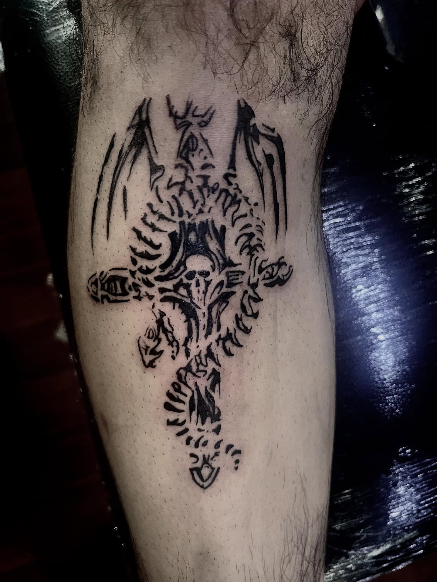 Tattoo by Sixx.ink | Dark Fantasy | BlackWork 🖋️, Mexico City, Mexico