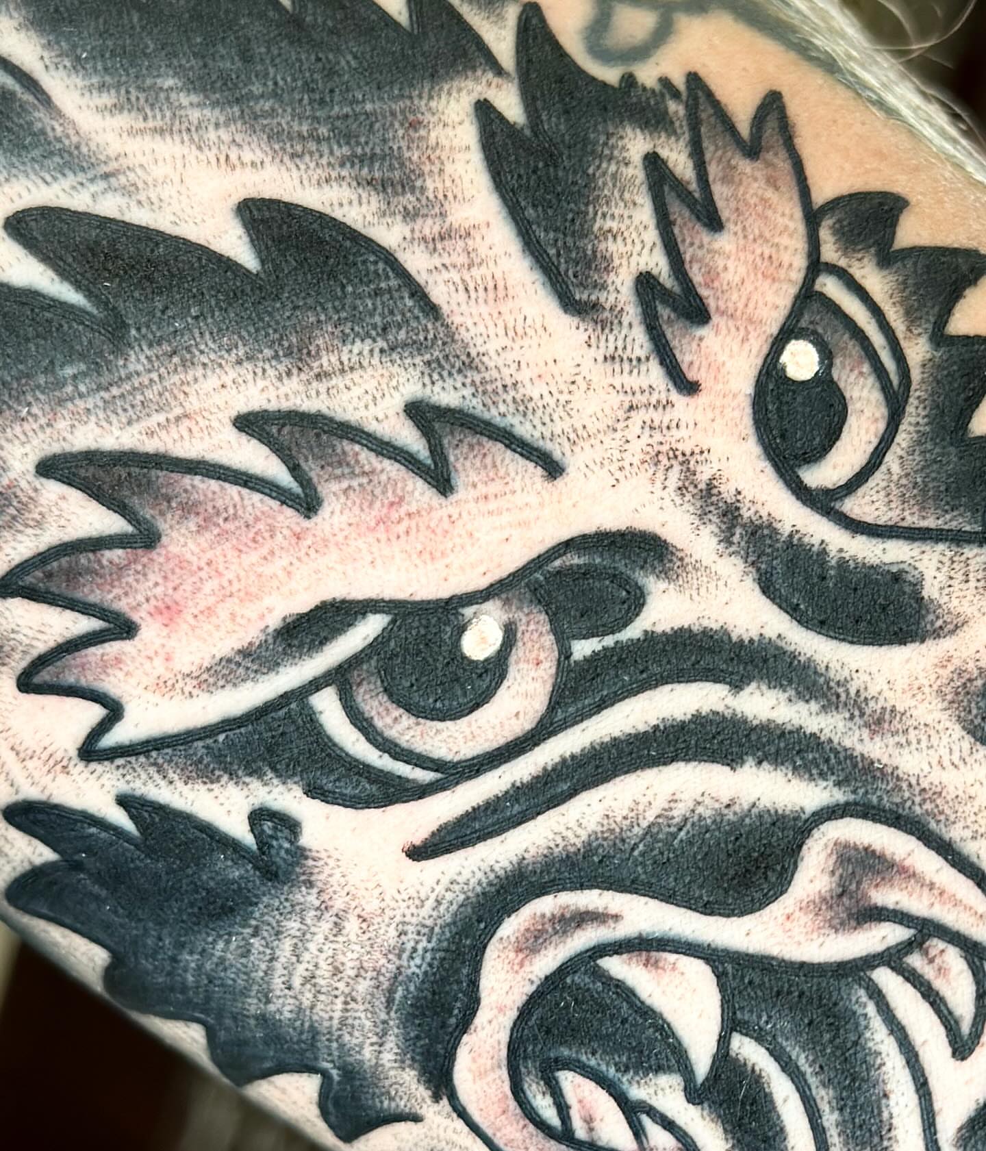 Eagle American traditional tattoo on the forearm by David Steed, Dallas, Texas