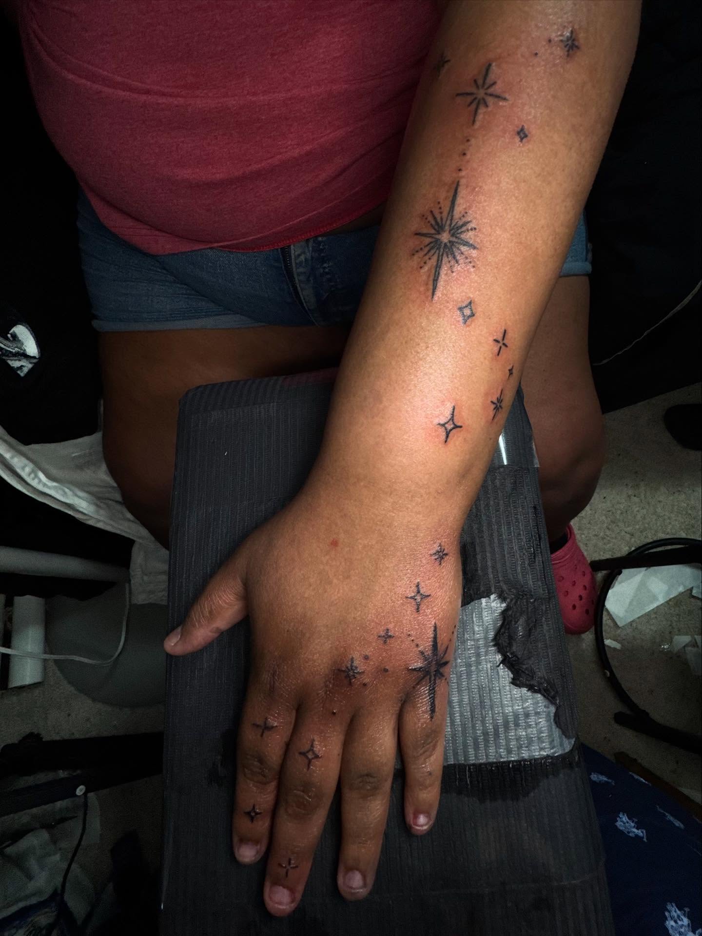 Tattoo by @tattedbytam — dotwork