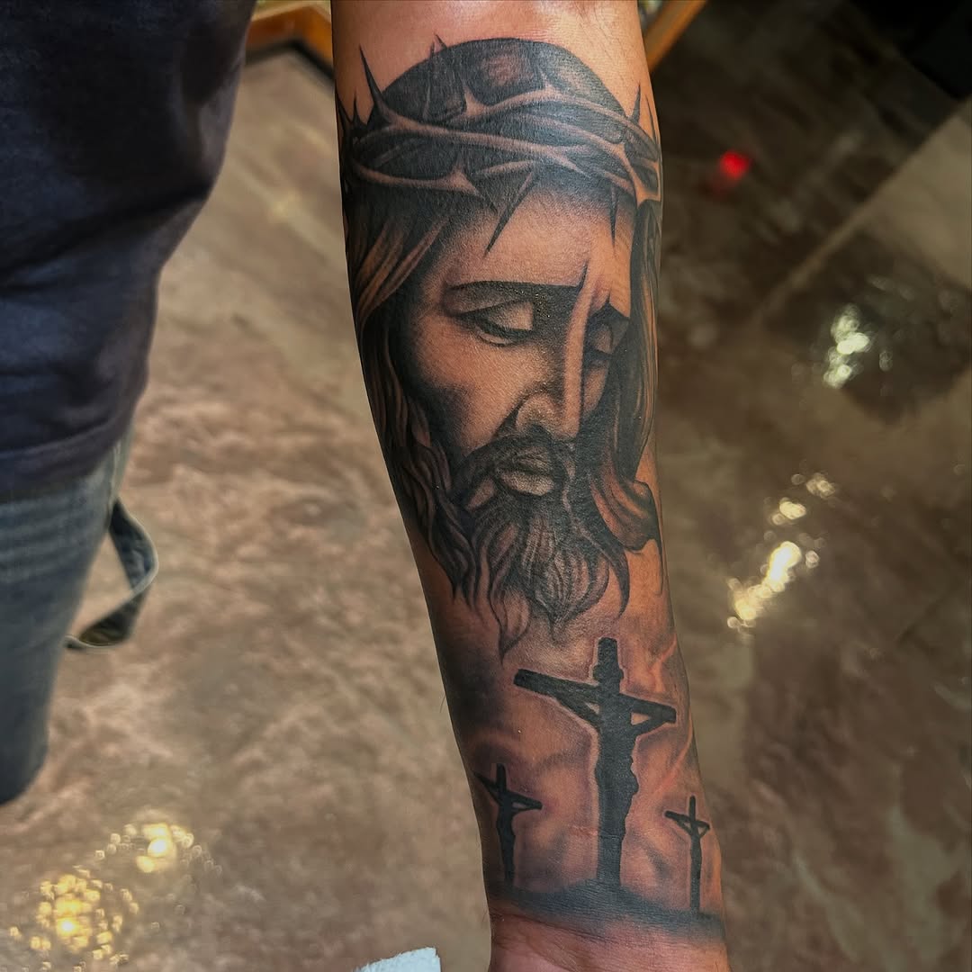 Tattoo by @mrlutat2 — realism, black_and_grey