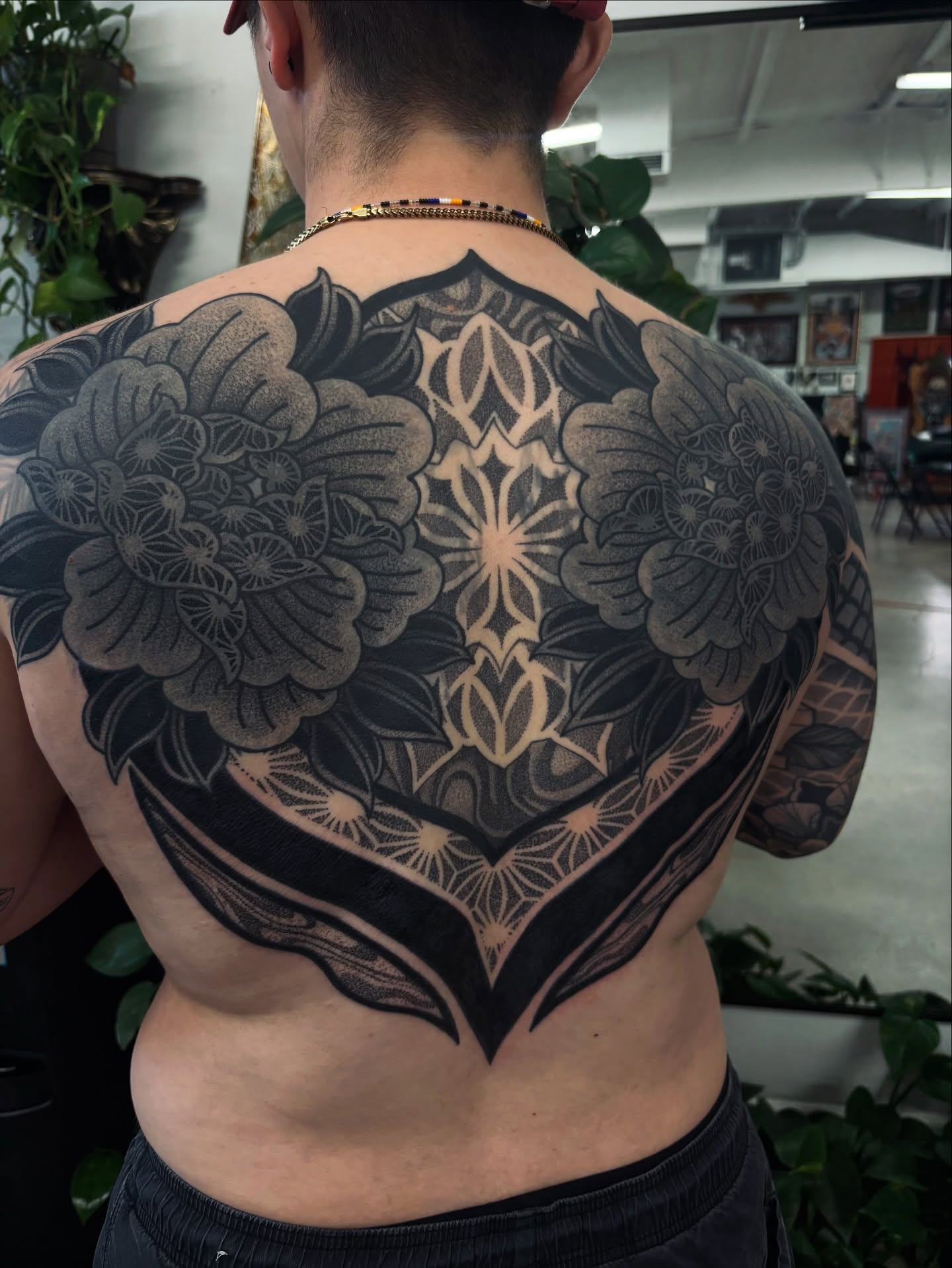 Tattoo by @kolbialexis — black_and_grey, geometric