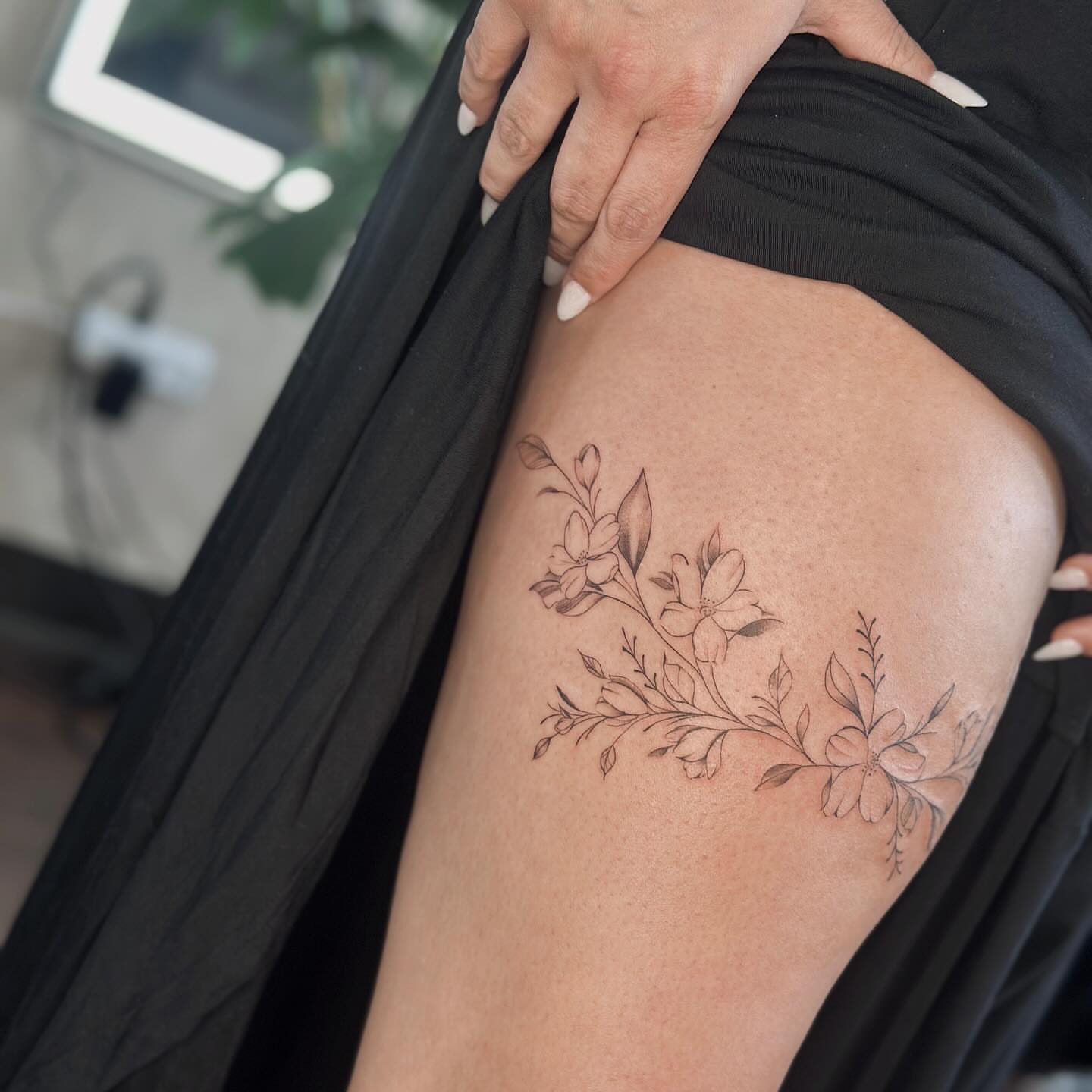 Tattoo by @livlaughtats — black_and_grey