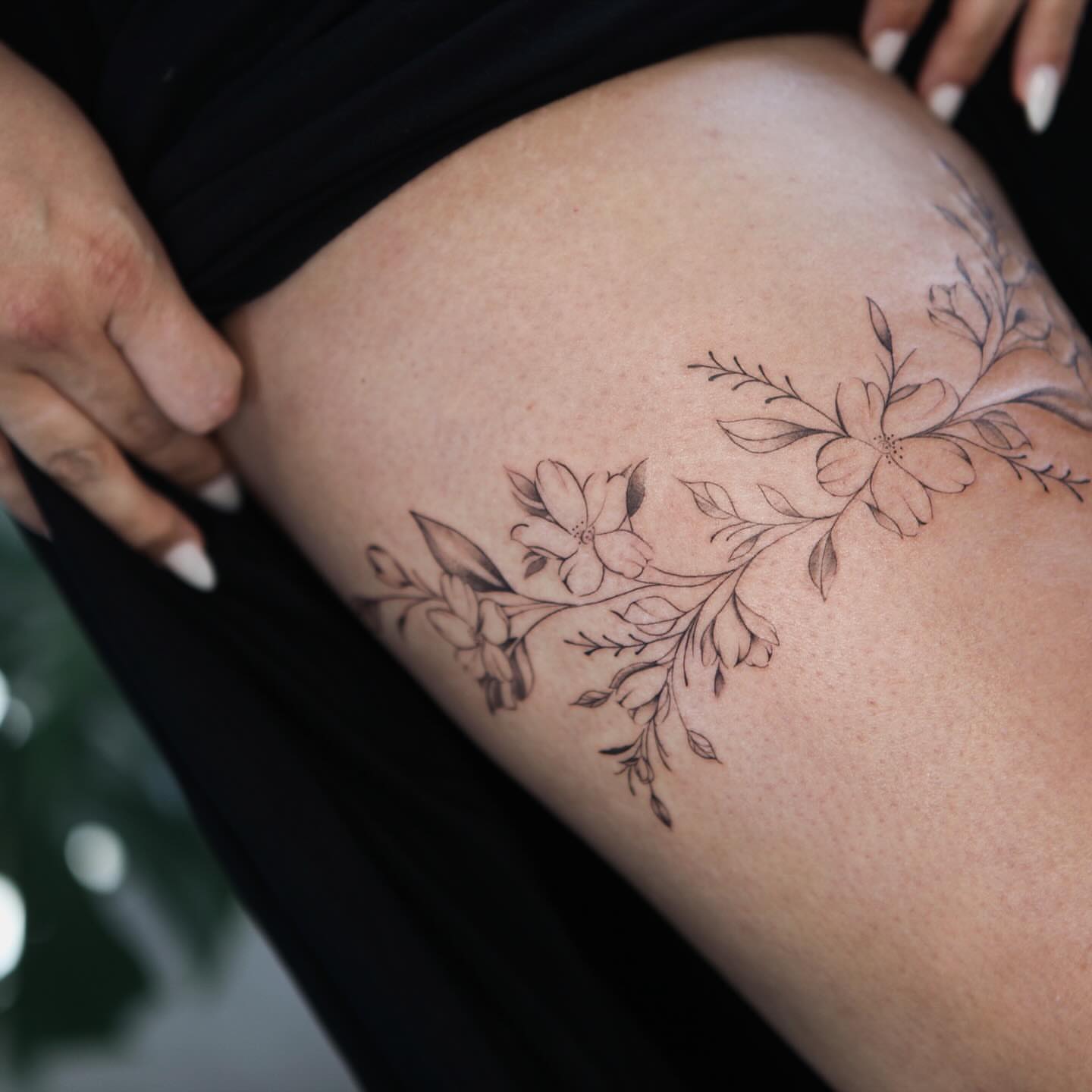 Tattoo by @livlaughtats — black_and_grey