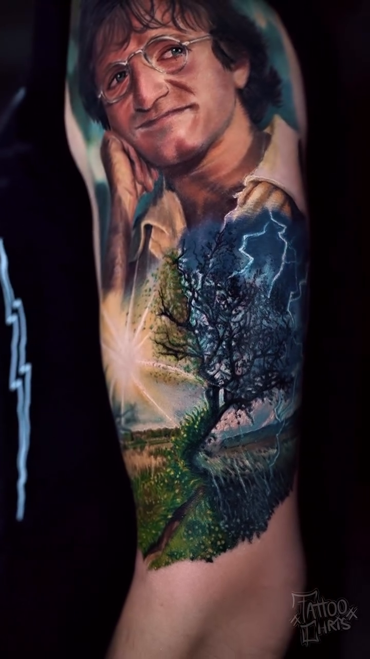 Tattoo by @xxtattoochrisxx — realism, black_and_grey
