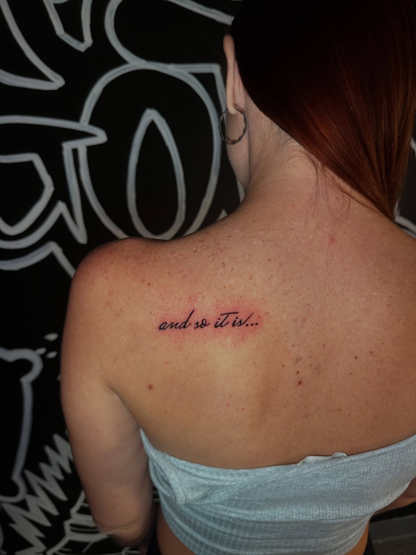 Tattoo by @antgot1nk — lettering_script