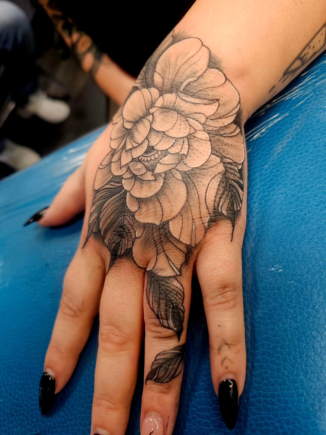 Tattoo by @chimera_ink — black_and_grey