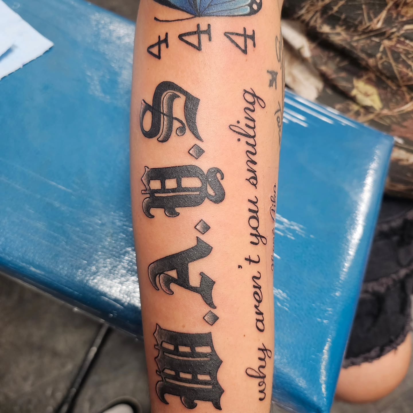 Tattoo by @chimera_ink — lettering_script