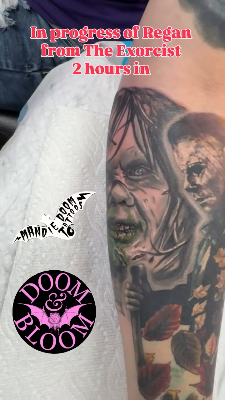 Tattoo by @mandiedoomtattoos — realism, dark_realism
