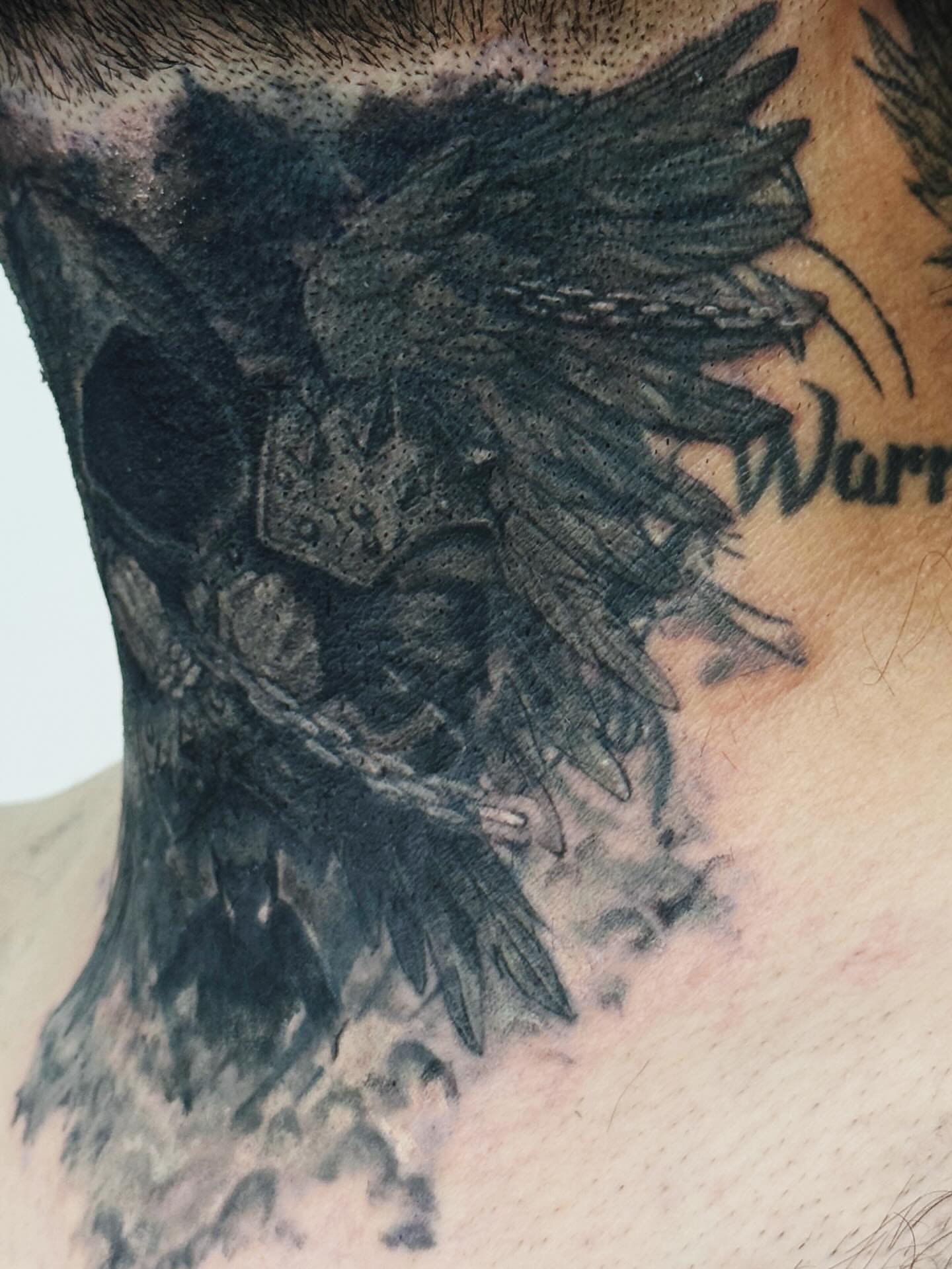 Tattoo by @nonoka_tattoo — black_and_grey